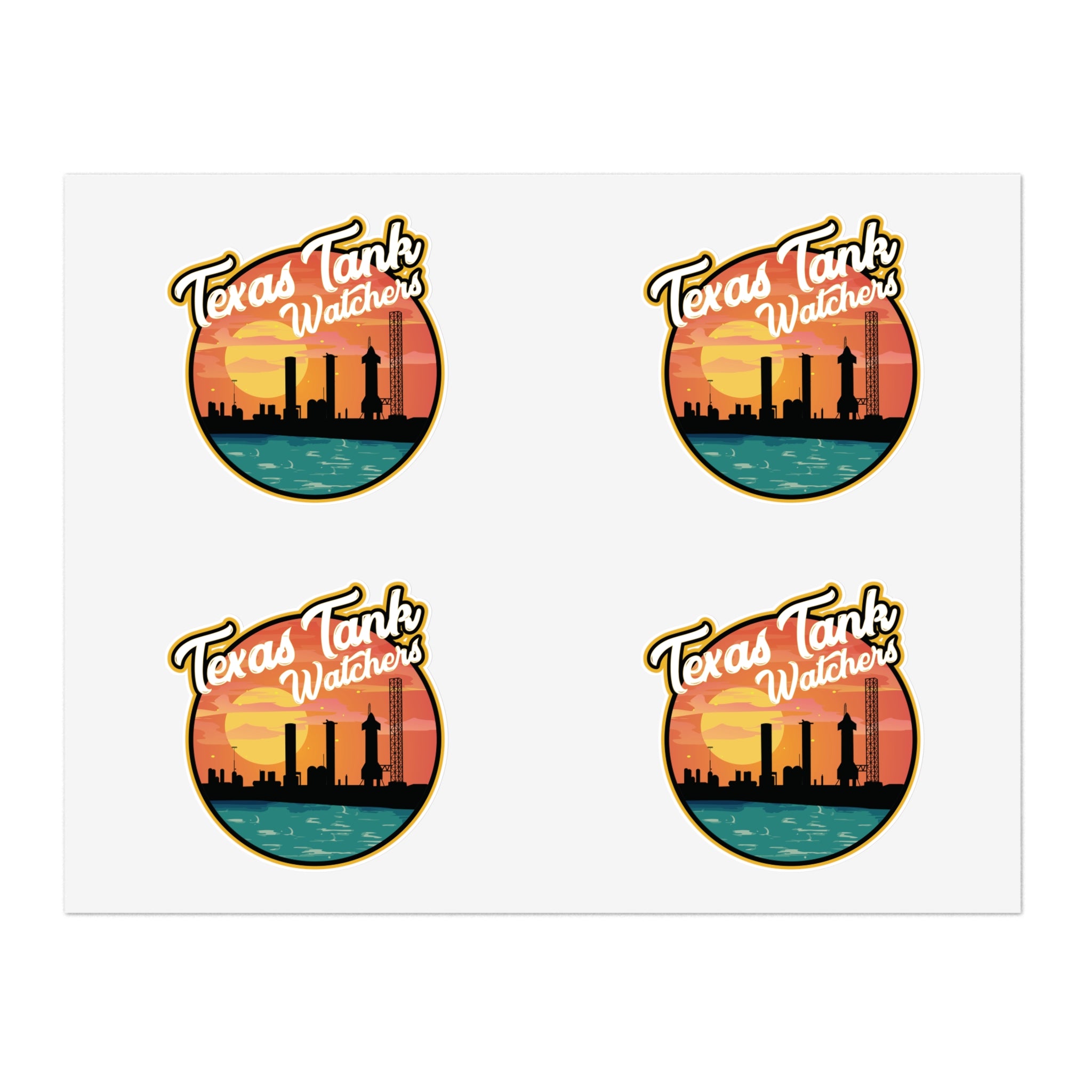 Texas Tank Watcher Sticker Sheet