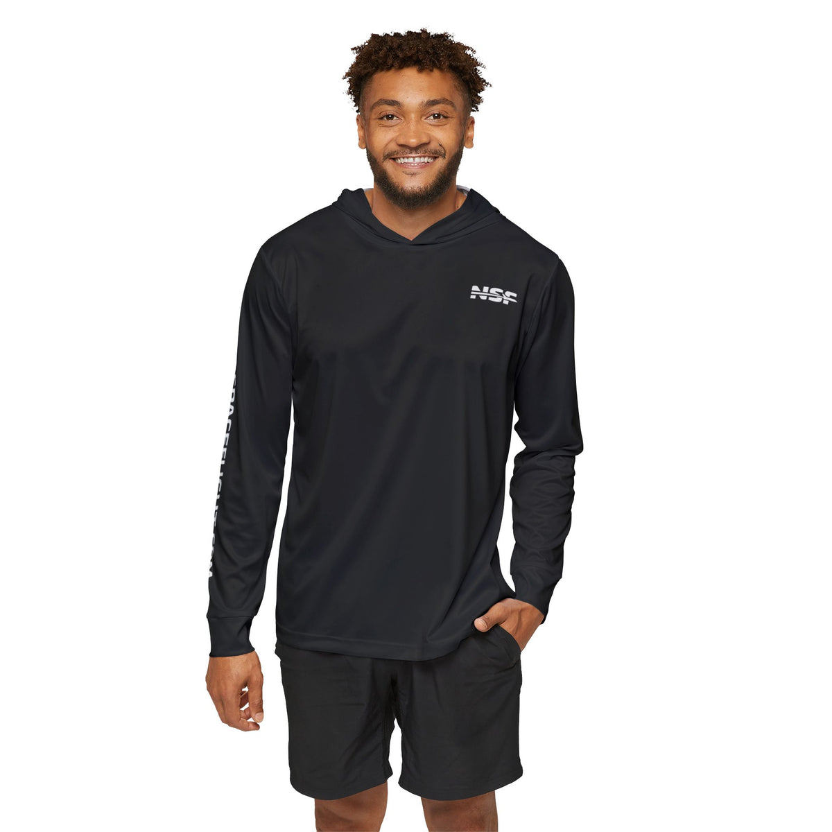 SpaceX Starship Float Test Hooded Long Sleeve - Black
