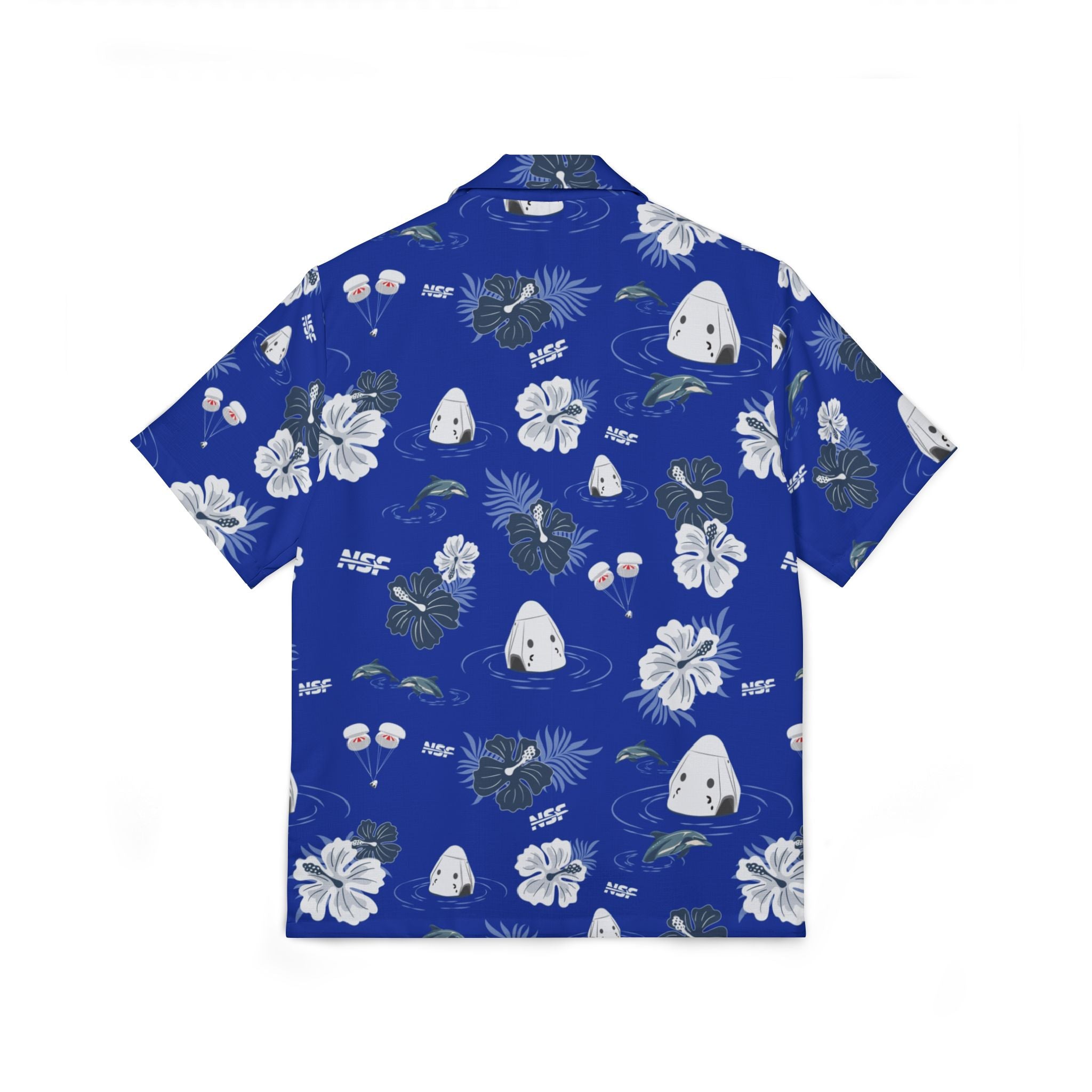 Dark Blue Dragon Hawaiian Shirt
