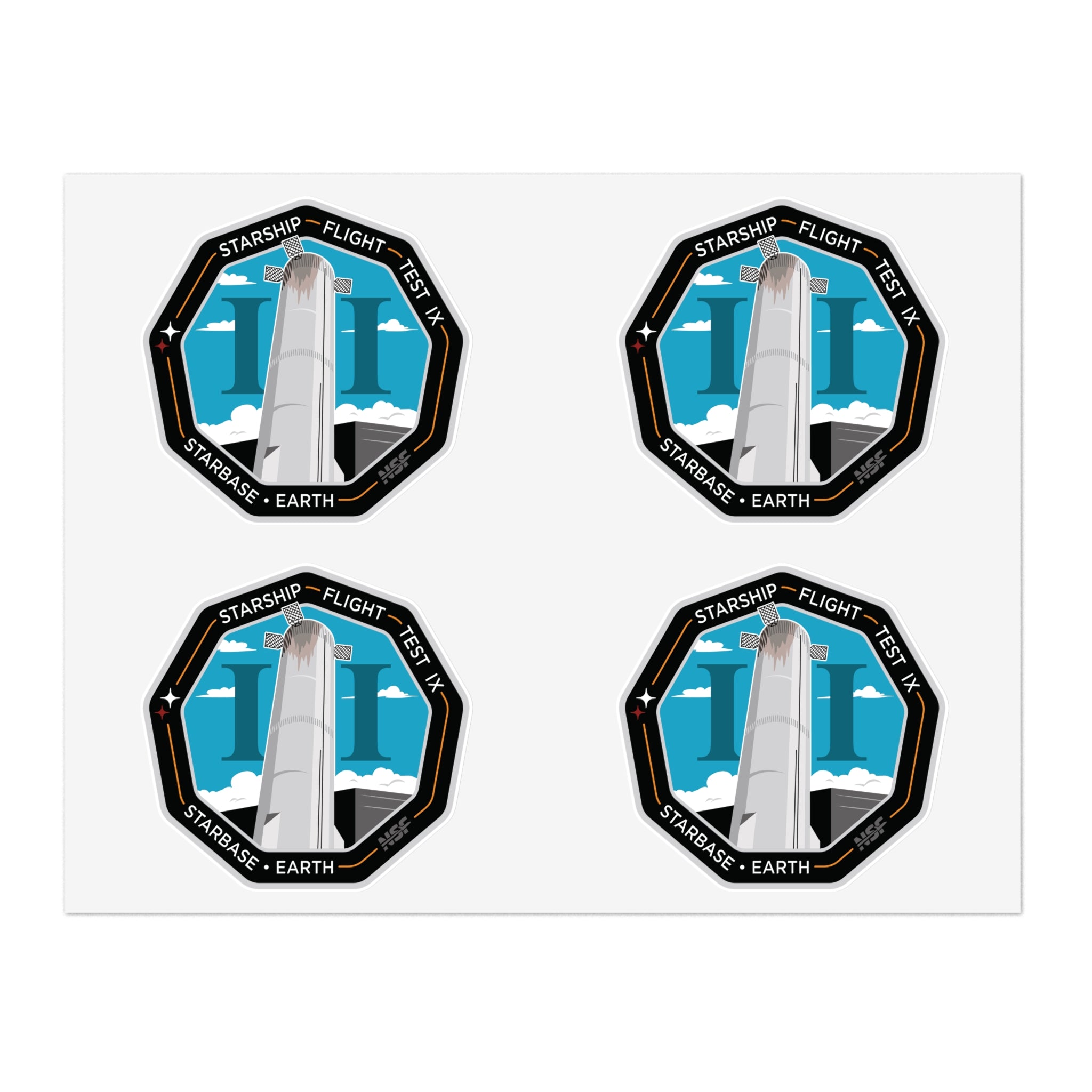 Starship Patch 9 Sticker Sheet