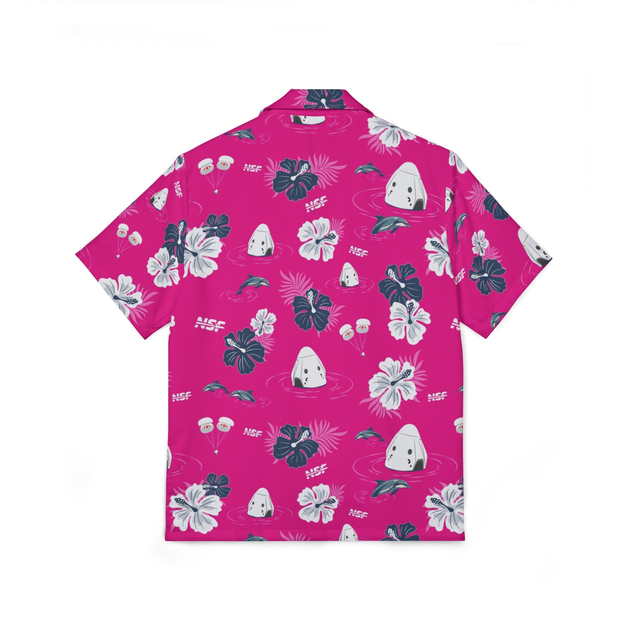 Bright Pink Dragon Hawaiian Shirt