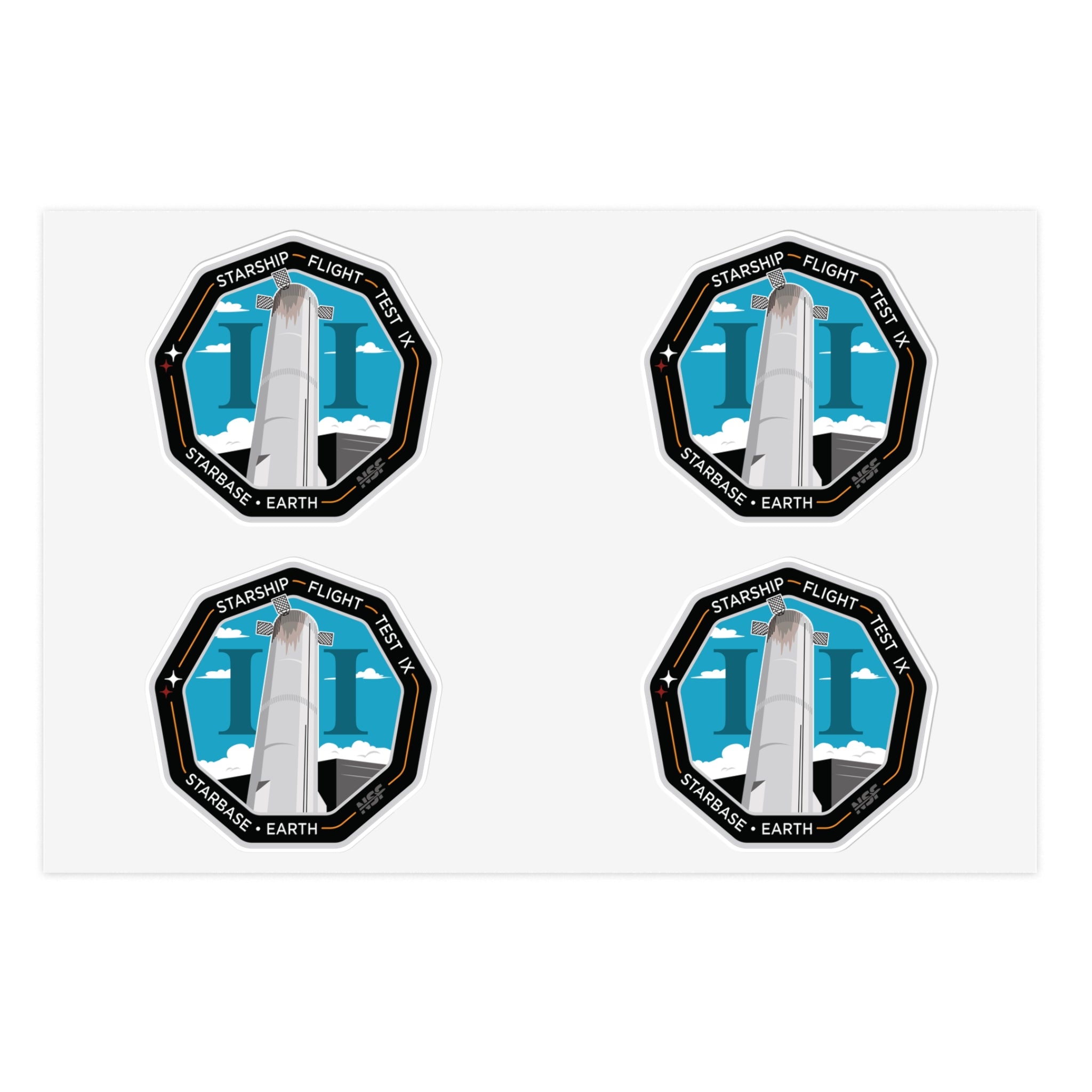 Starship Patch 9 Sticker Sheet