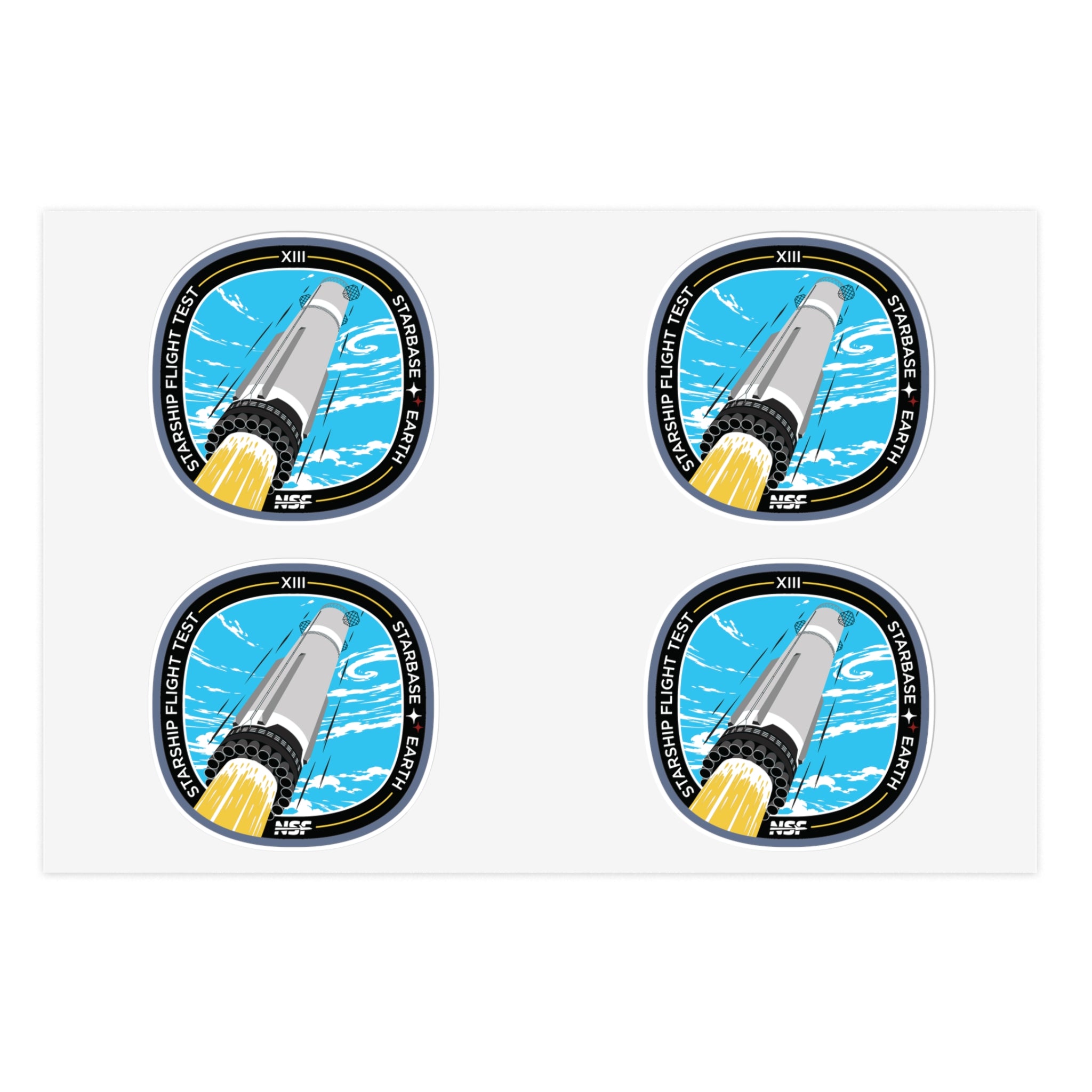 SpaceX Starship Flight 13 - Sticker Sheet