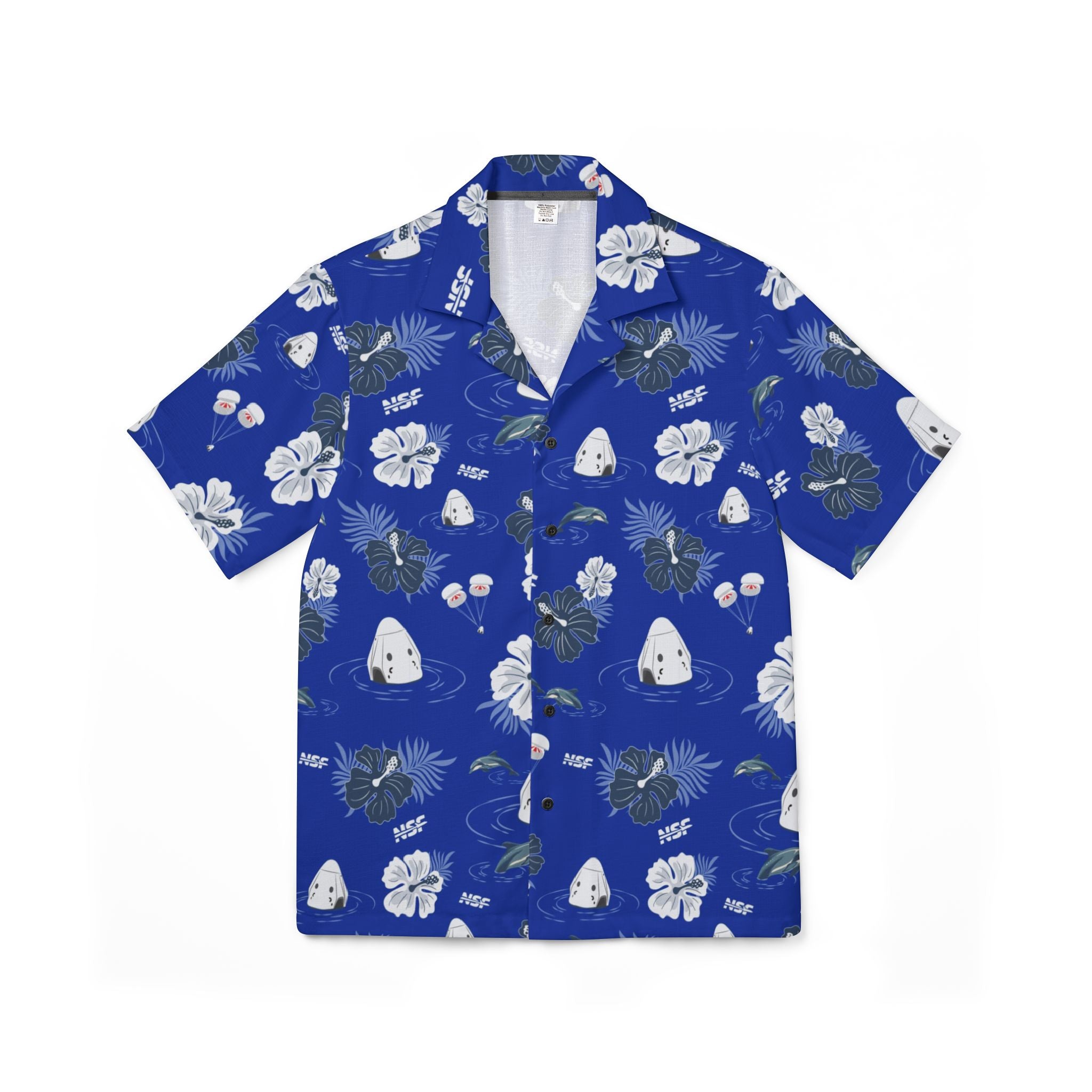 Dark Blue Dragon Hawaiian Shirt