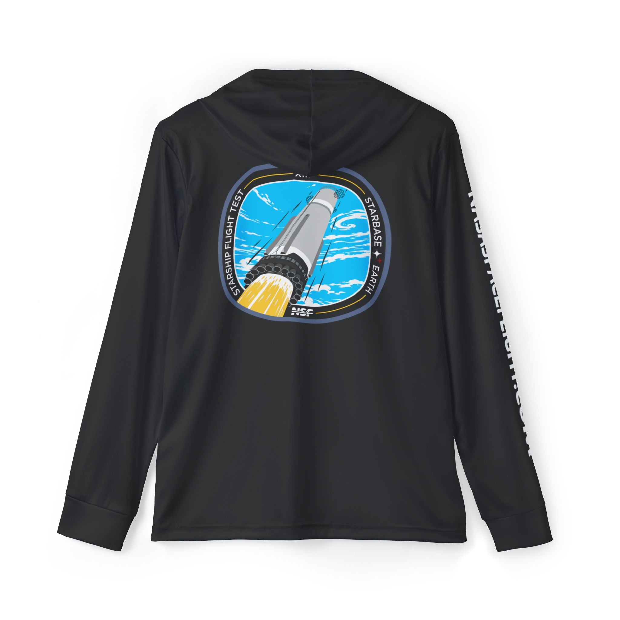 SpaceX Starship Flight 13 Sun Shirt - Black | UPF 50