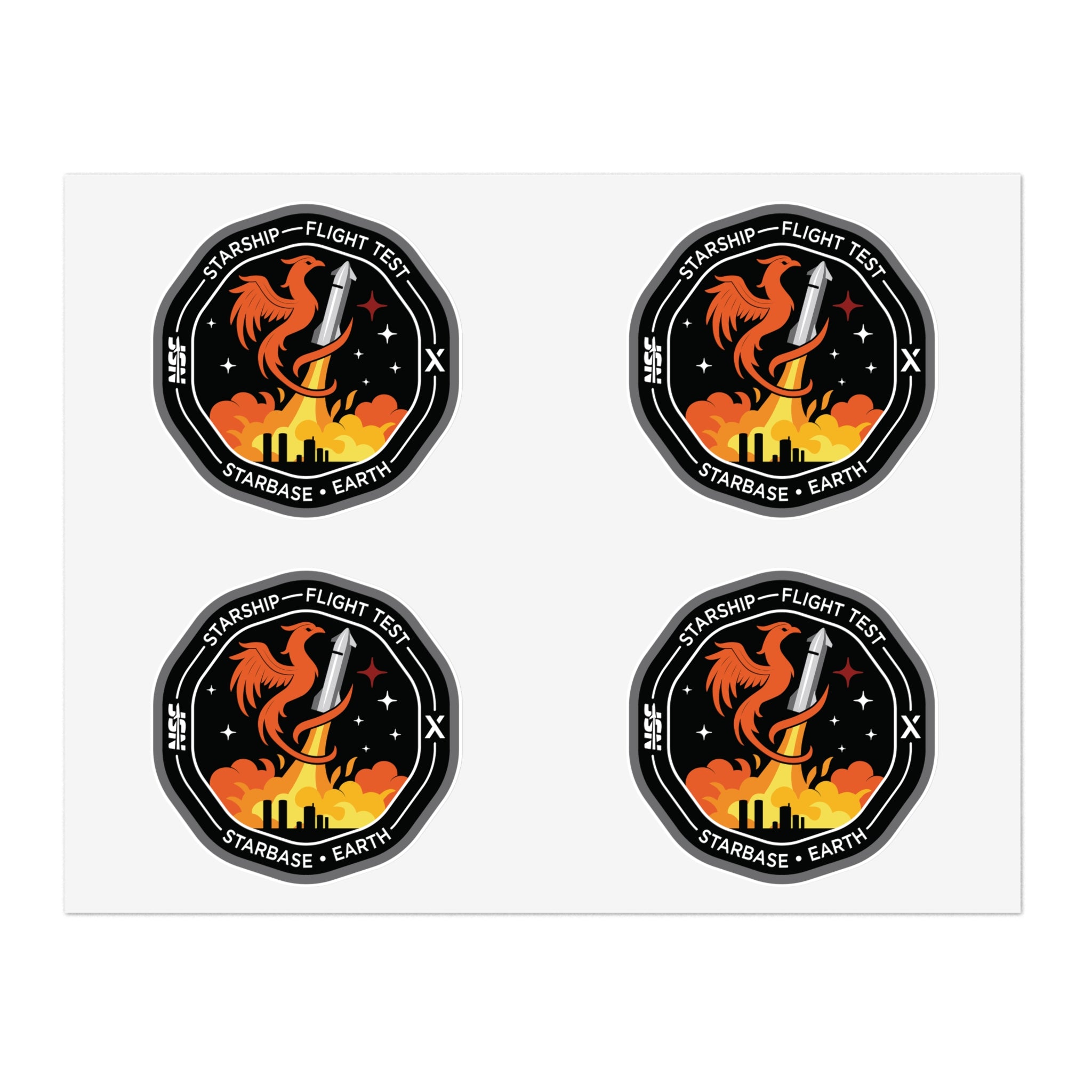 Starship Patch 10 Sticker Sheet