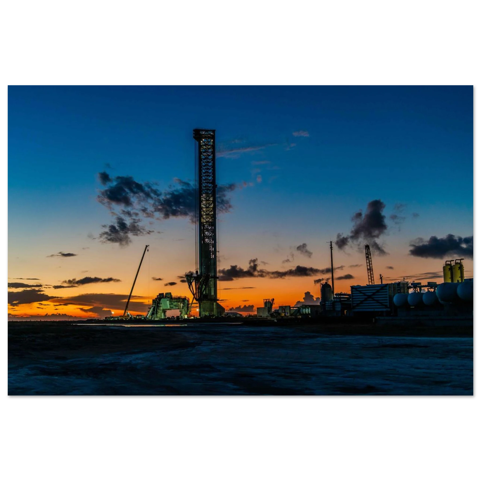 Pad B at sunset — photograph by Ceaser G, September 10 2025