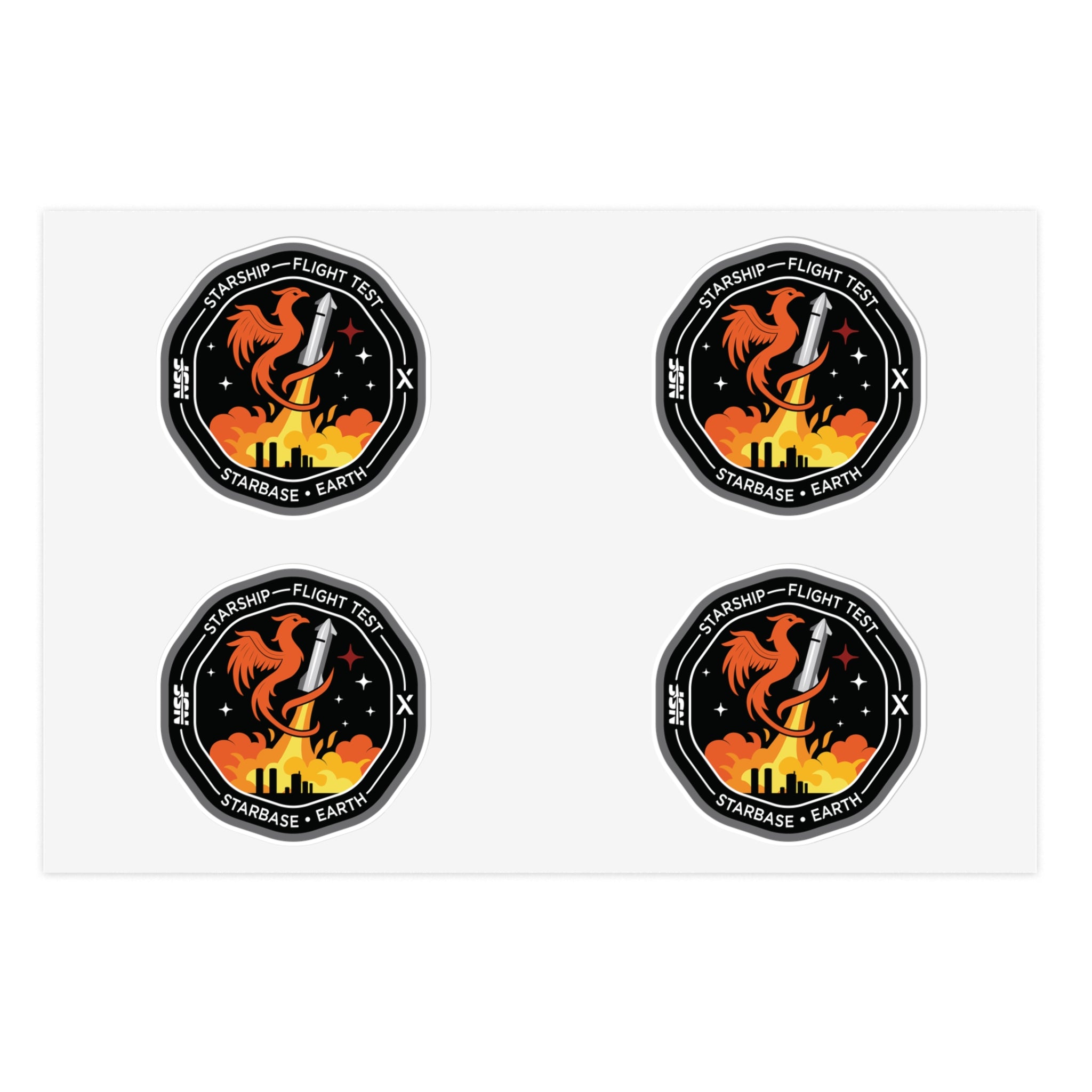 Starship Patch 10 Sticker Sheet