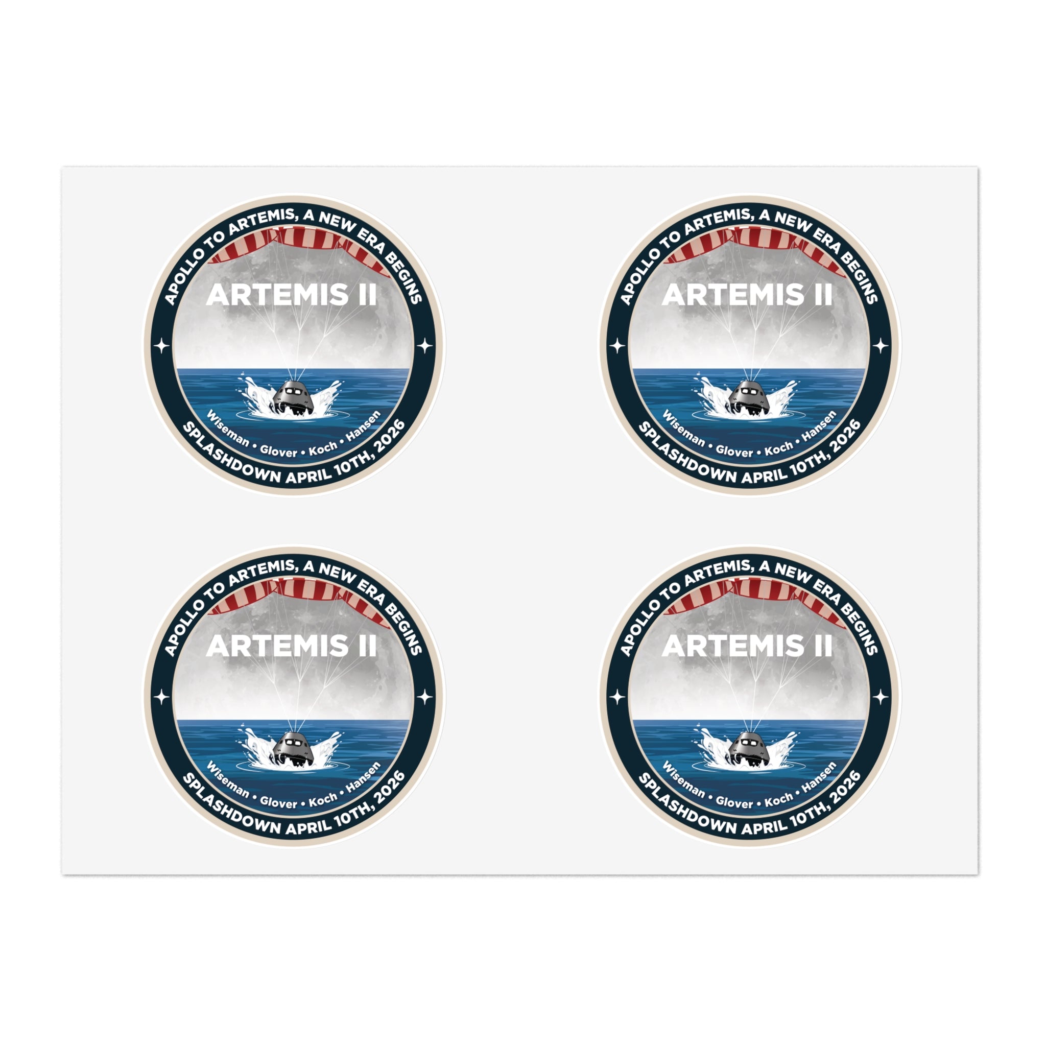 Apollo To Artemis - Sticker Sheet