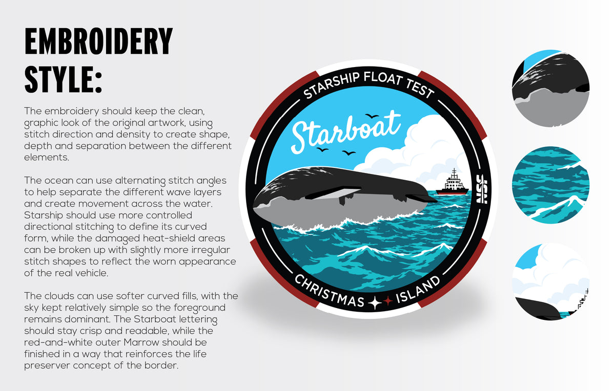 (PREORDER) SpaceX Starship Float Test - Collector's Patch