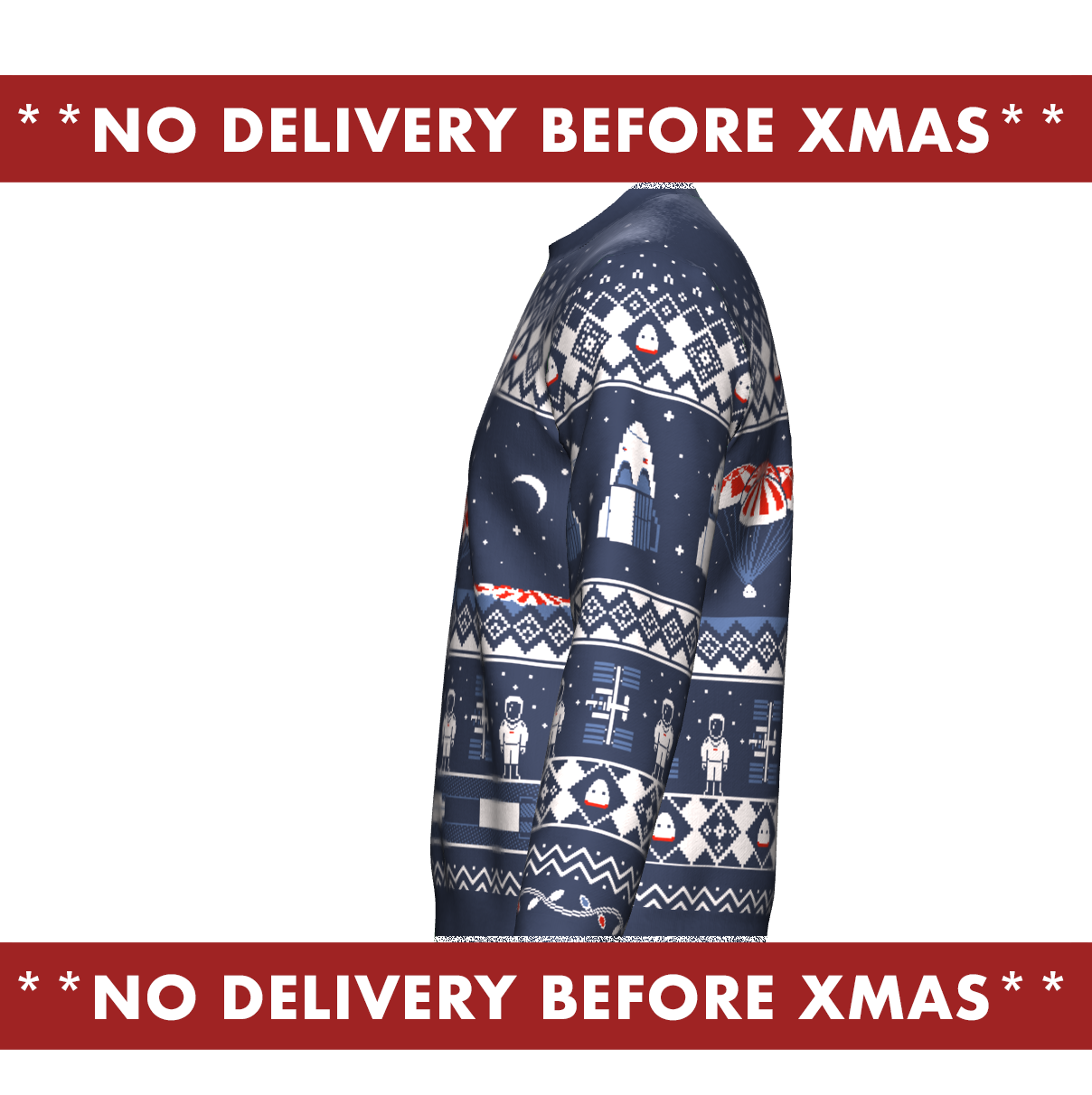 Crew Dragon Knitted Holiday Sweater