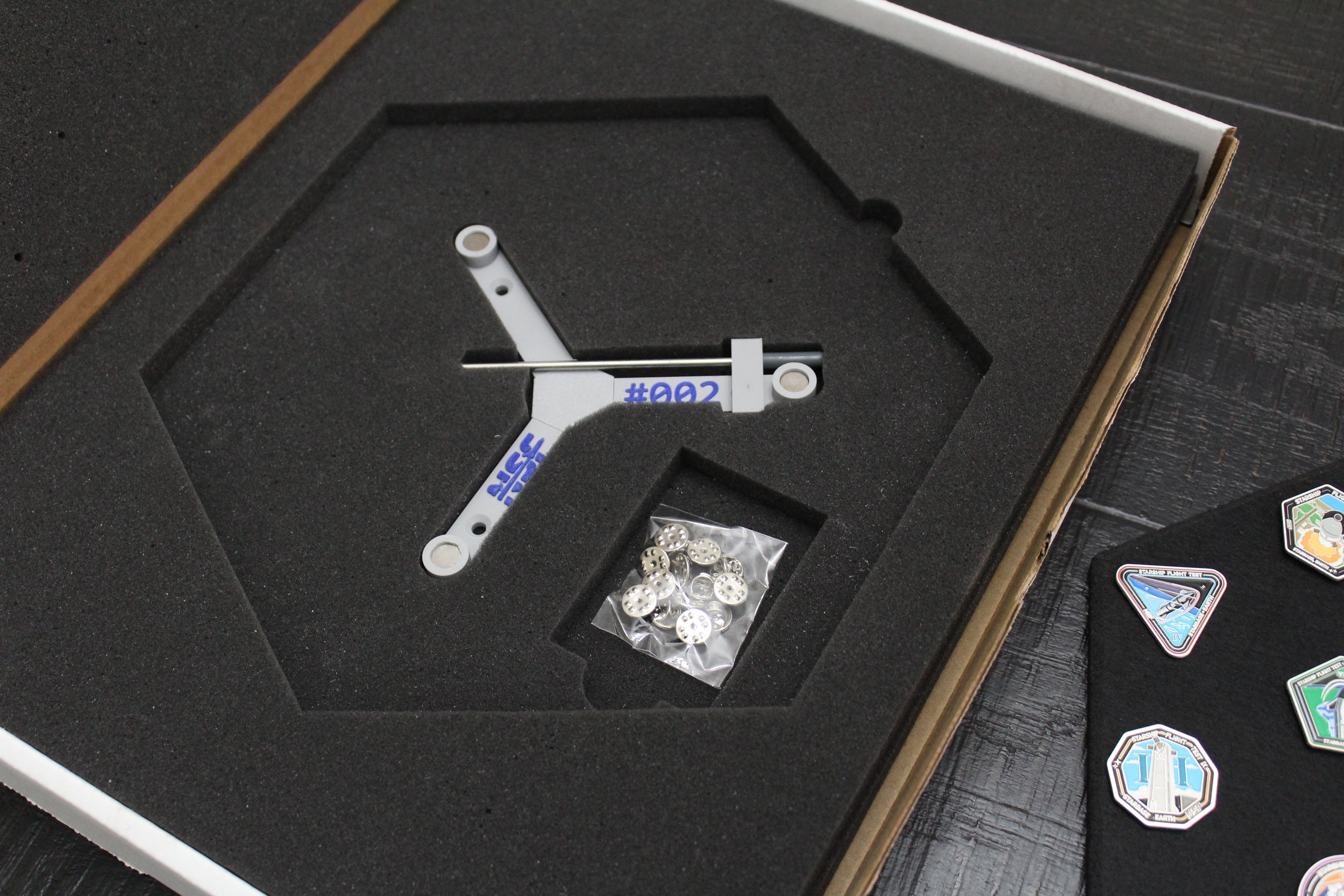 SpaceX Starship Flight Pin Collection & Display Mount