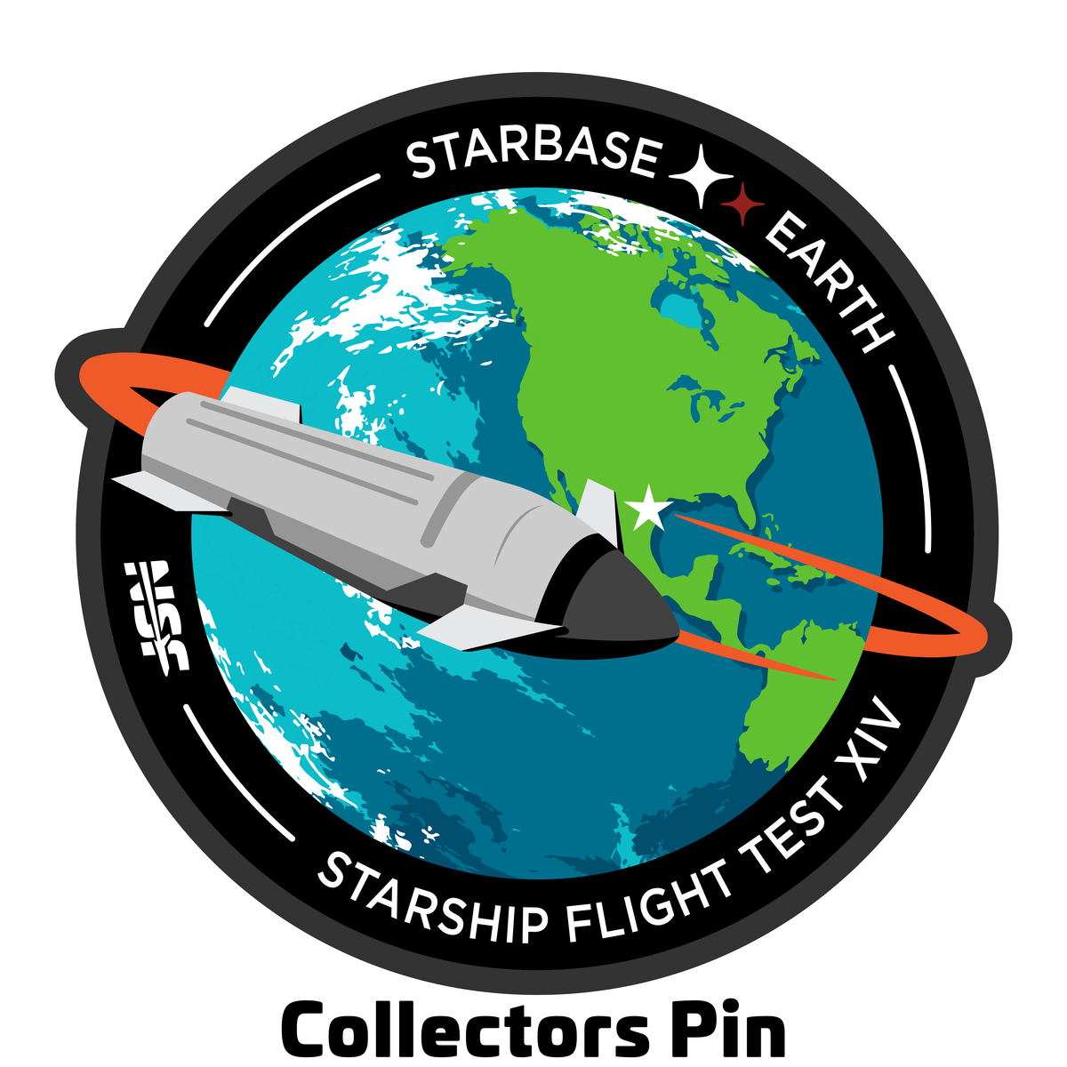 SpaceX Starship Flight 14 - Collectors Pin