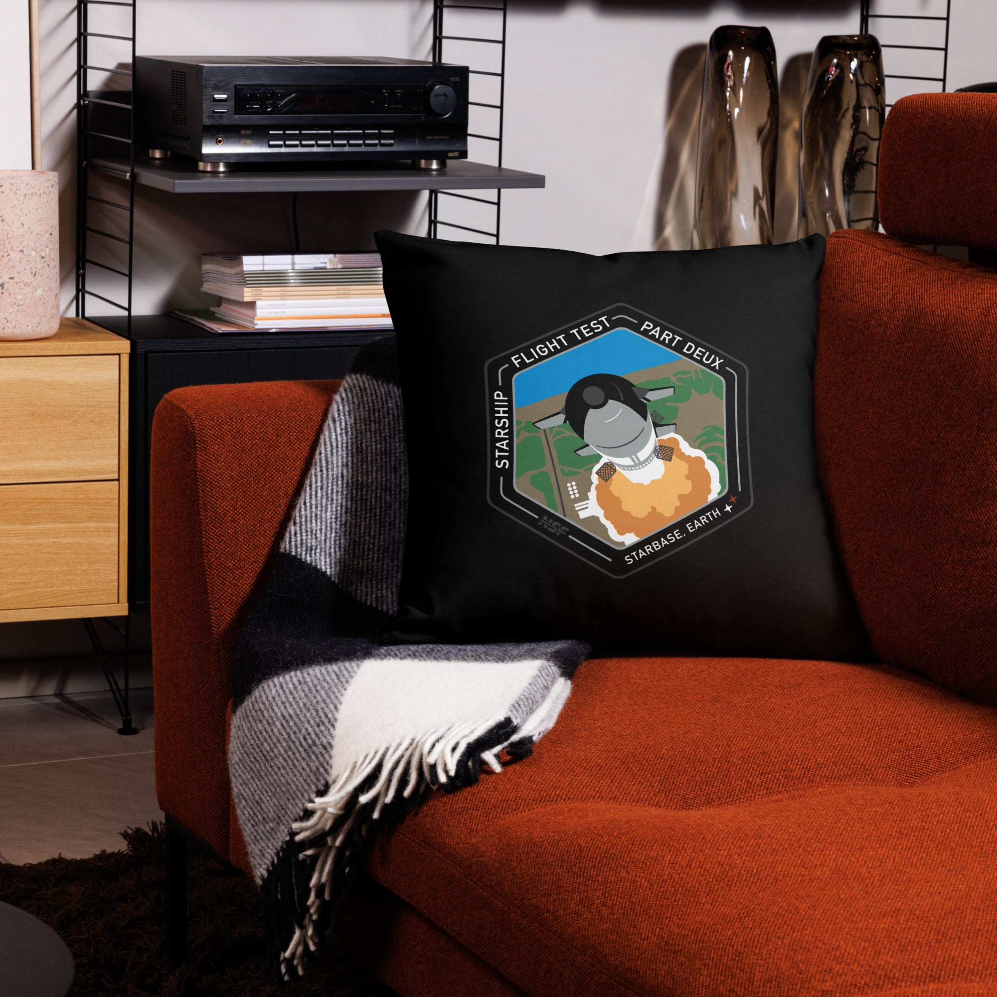 Starship OFT2 - Throw Pillow