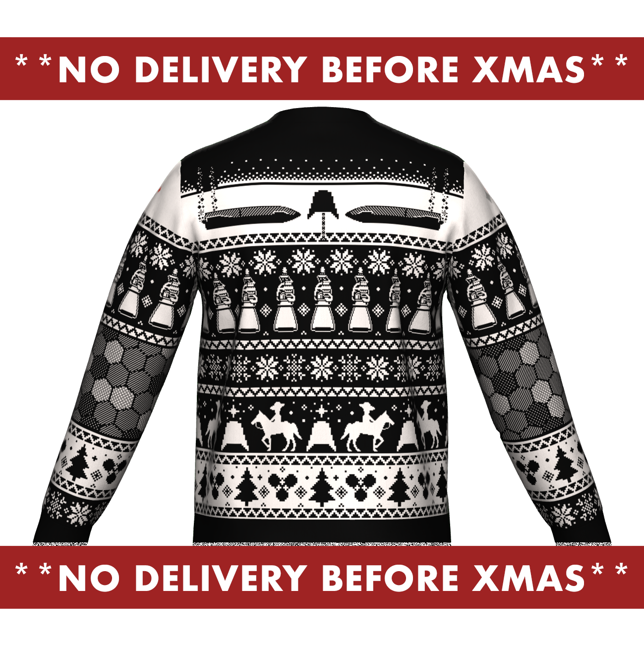 Starbase Knitted Holiday Sweater - BLACK