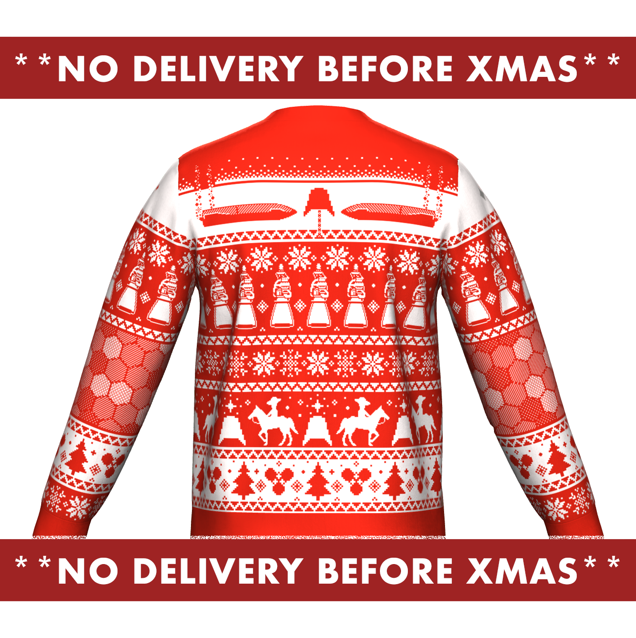 Starbase Knitted Holiday Sweater - RED