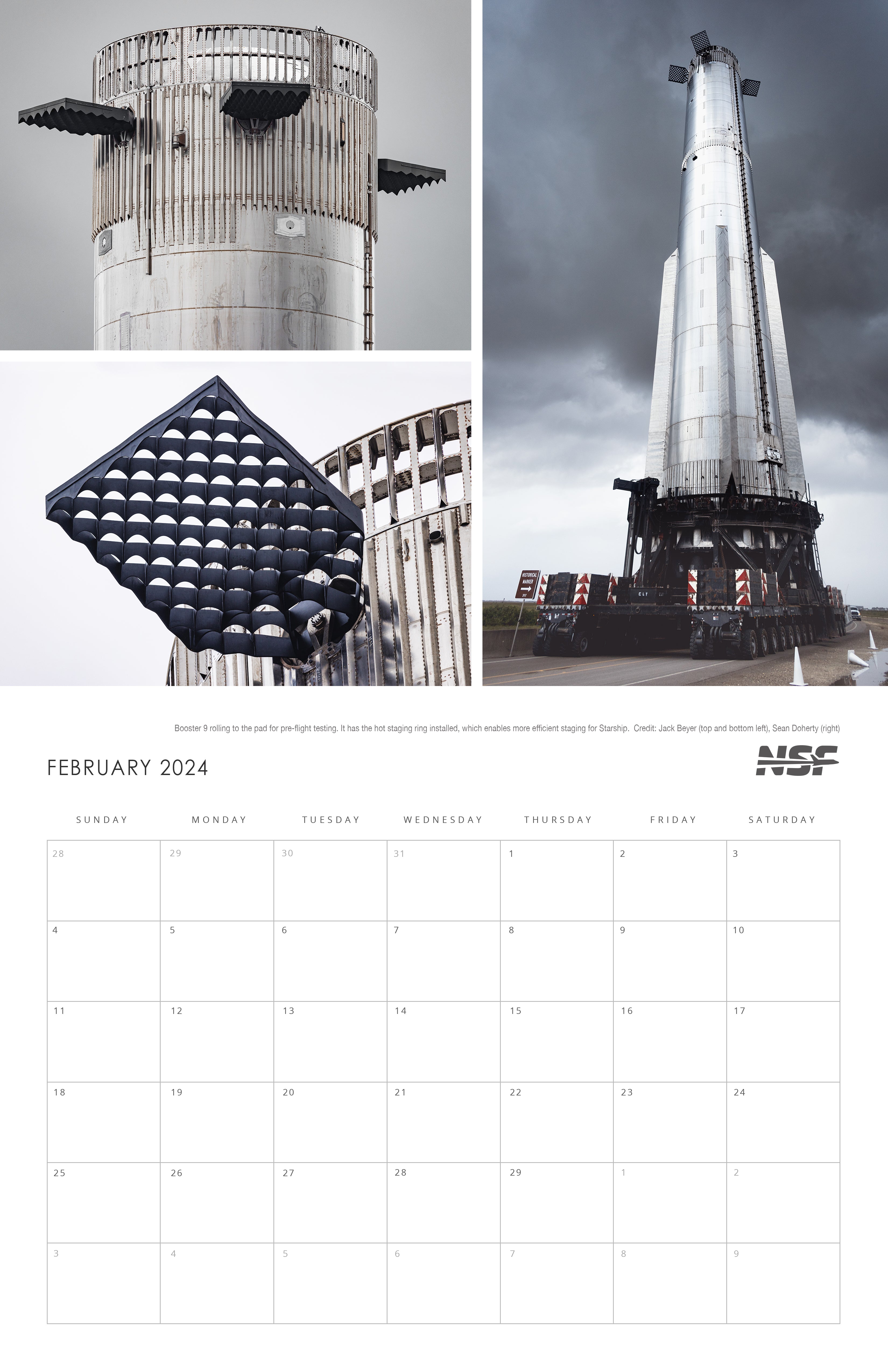 NSF Starbase Calendar 2024