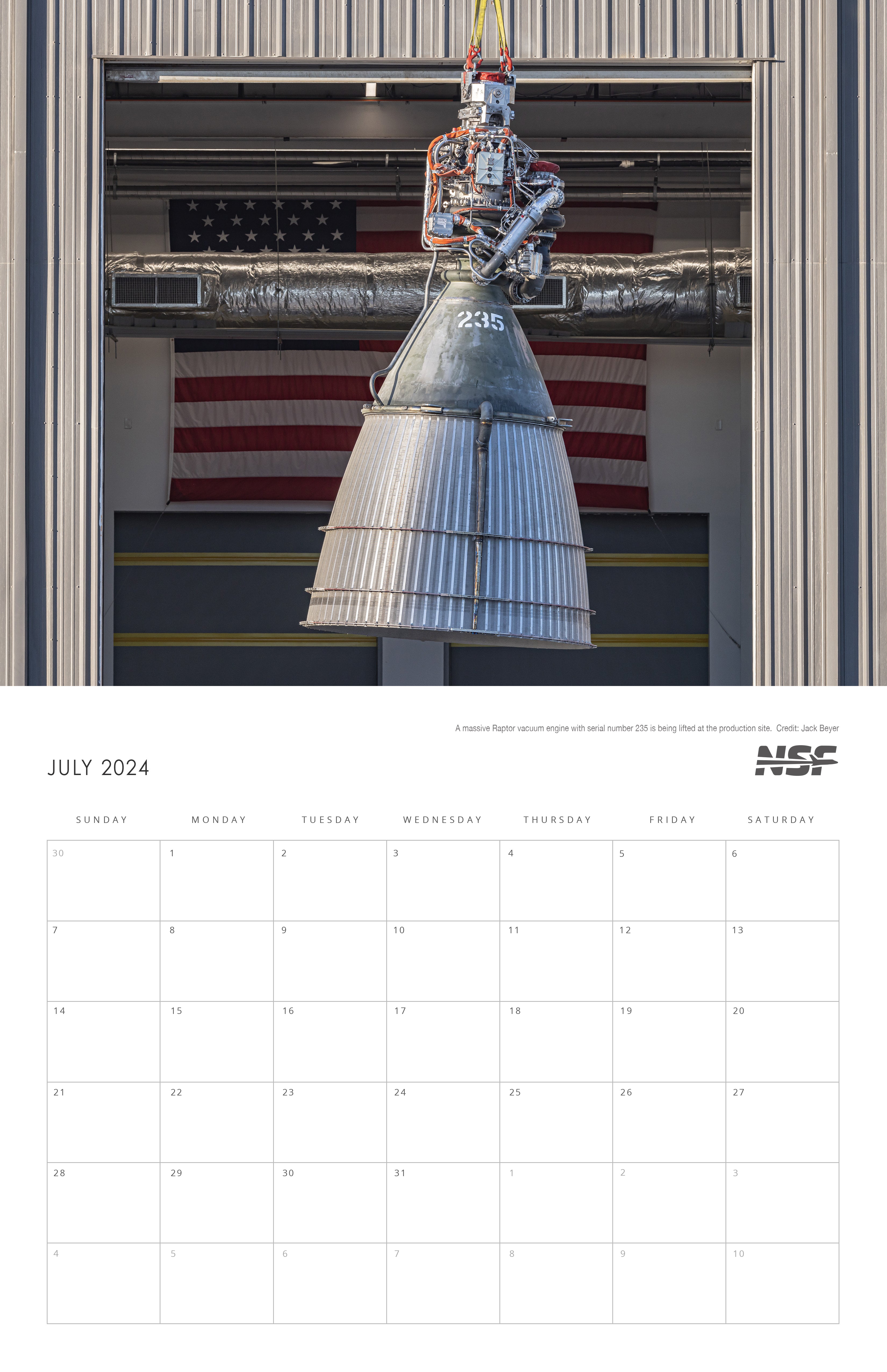 NSF Starbase Calendar 2024