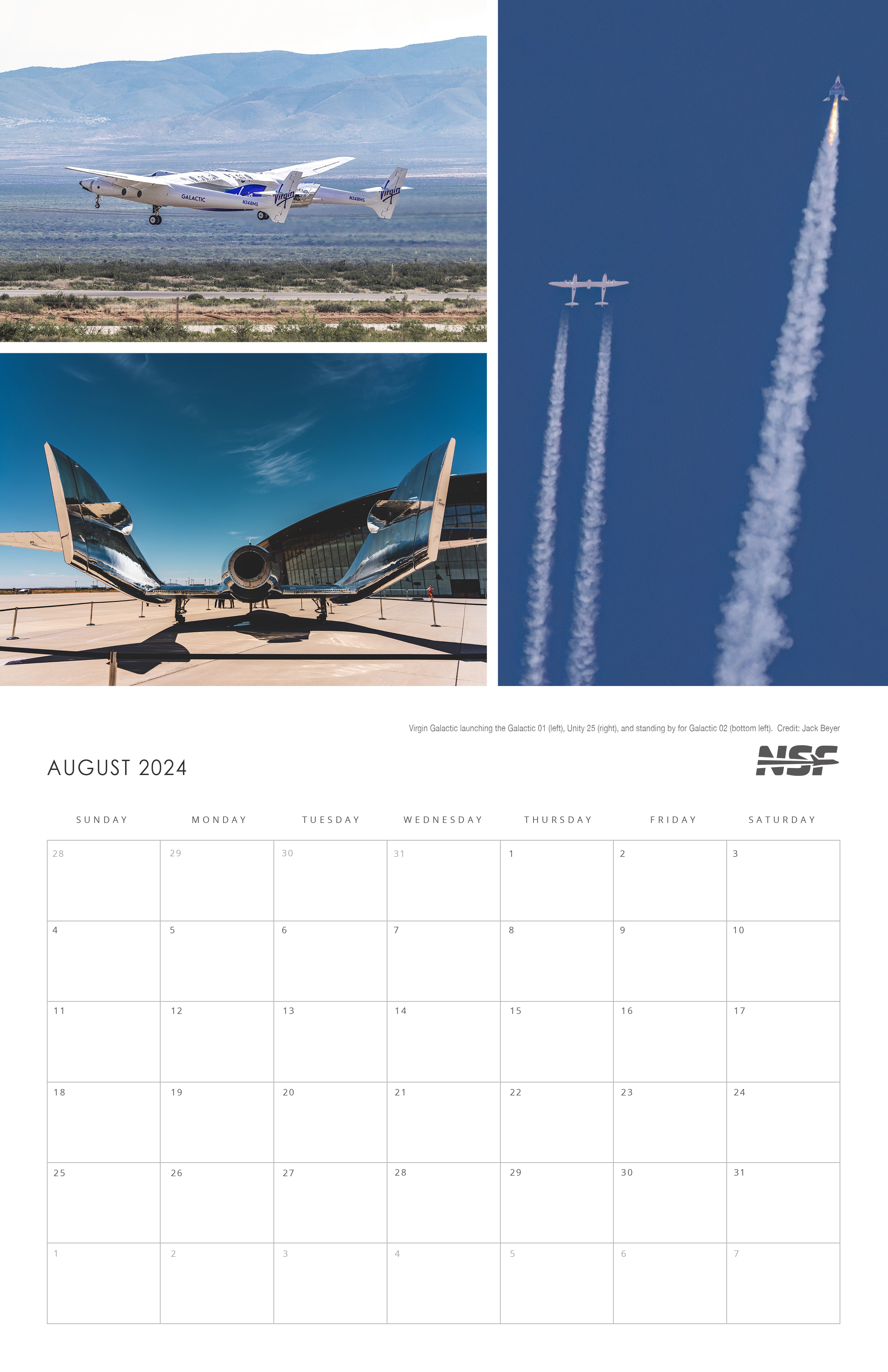 NSF Spaceflight Calendar 2024