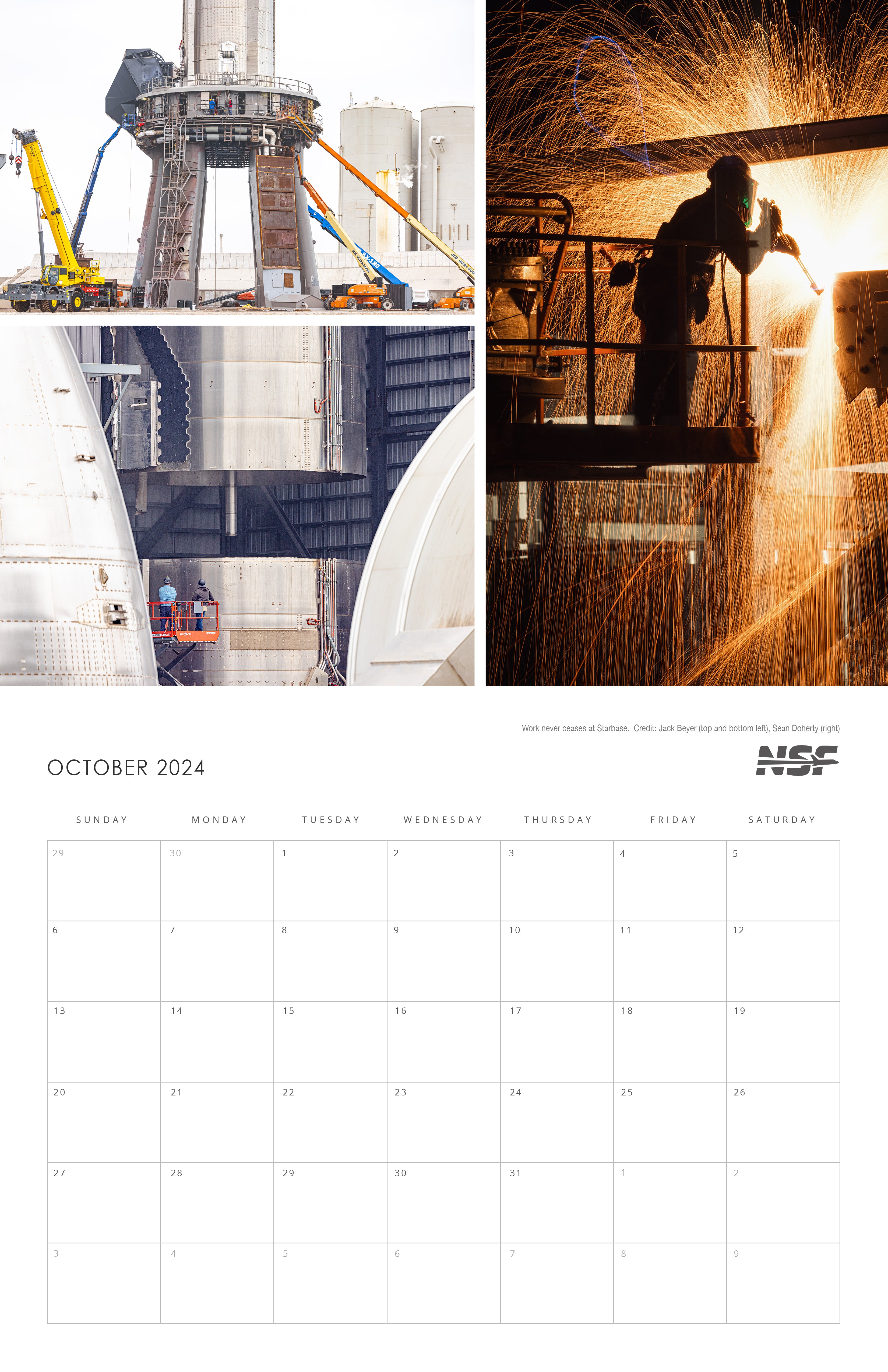 NSF Starbase Calendar 2024