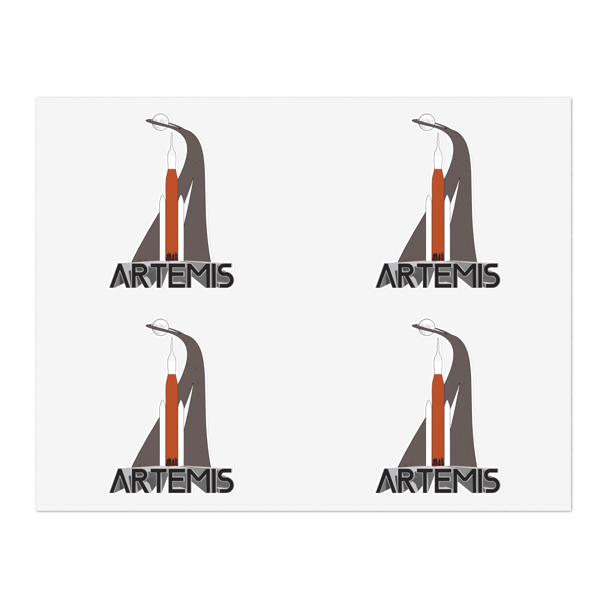 Artemis II Vintage - Sticker Sheet
