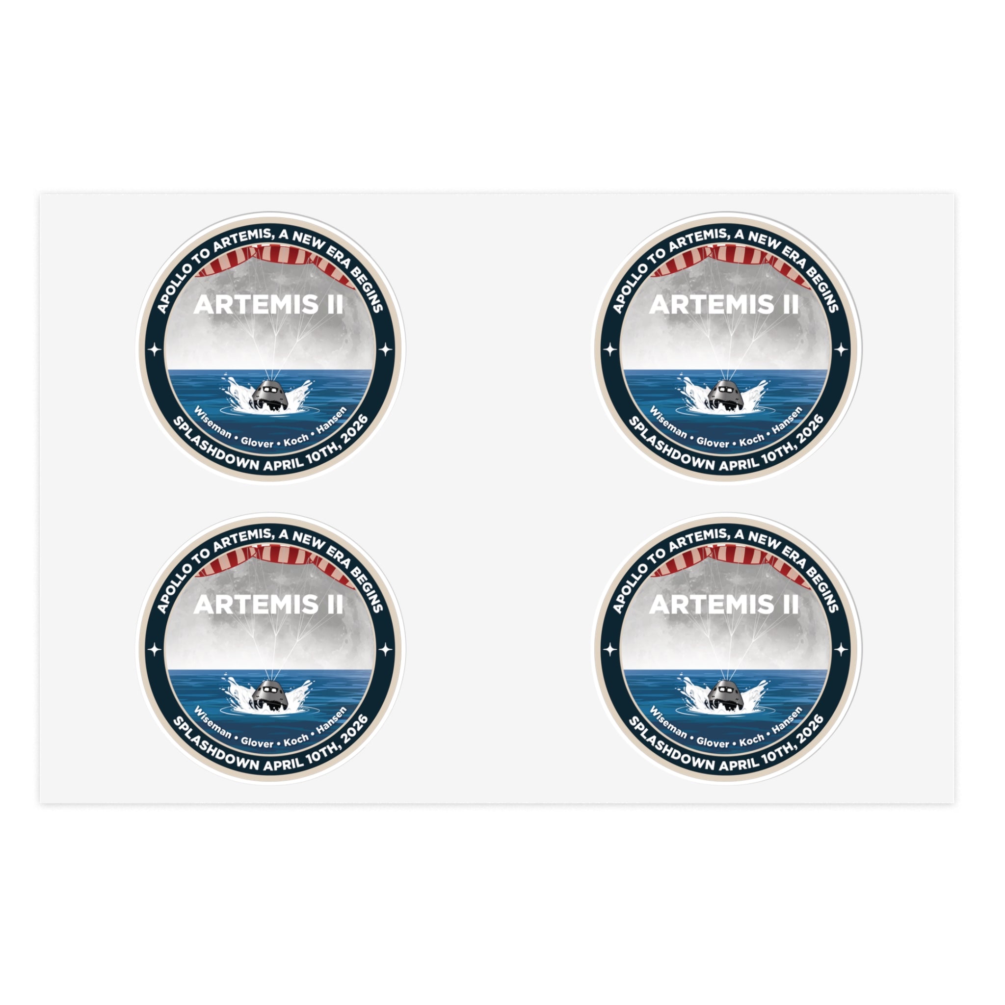 Apollo To Artemis - Sticker Sheet