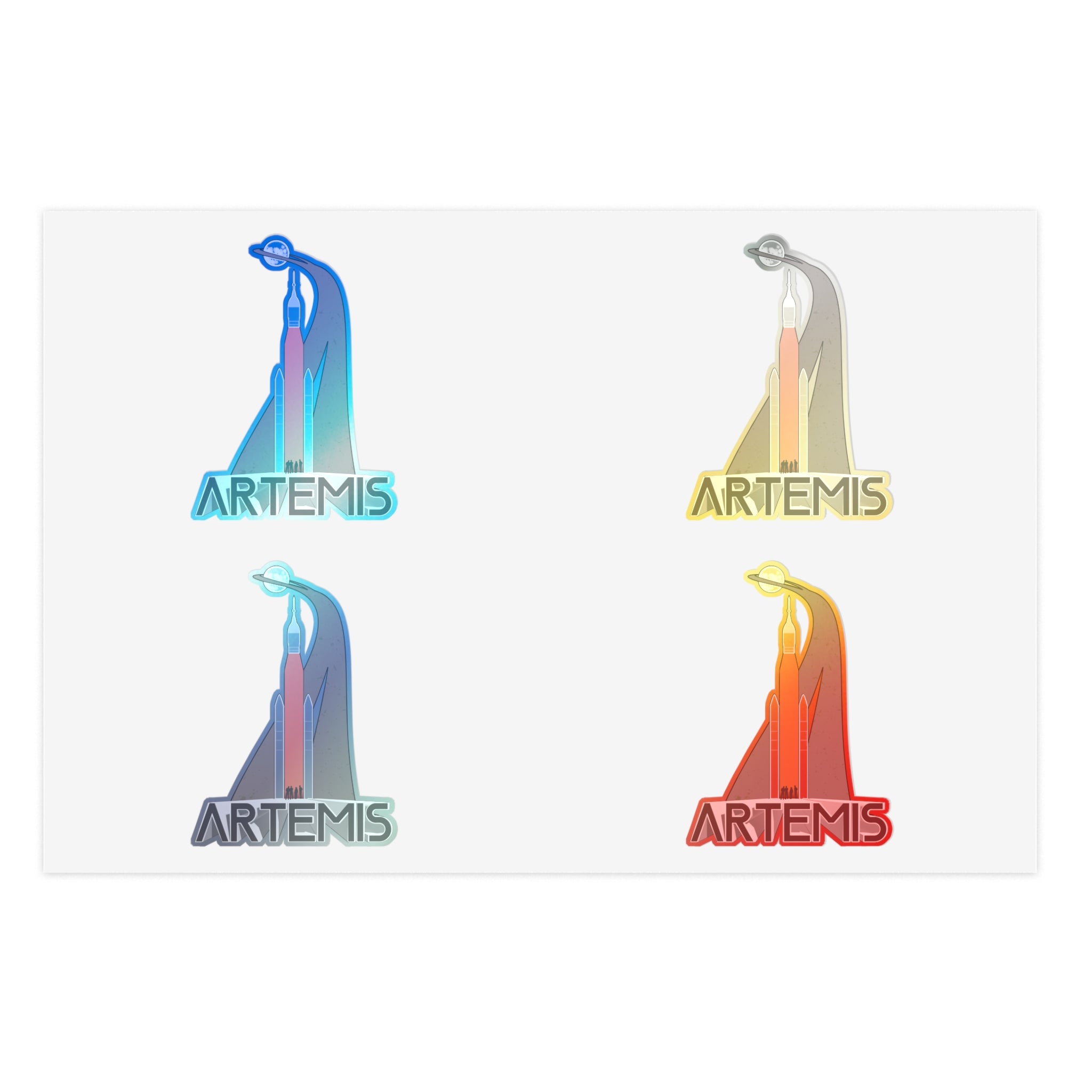 Artemis II Vintage - Sticker Sheet