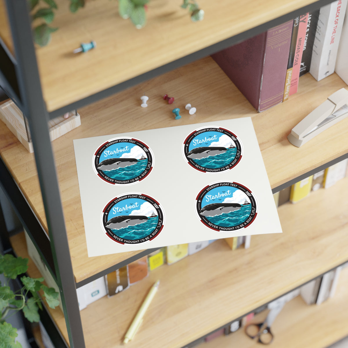 SpaceX Starship Float Test - Sticker Sheet