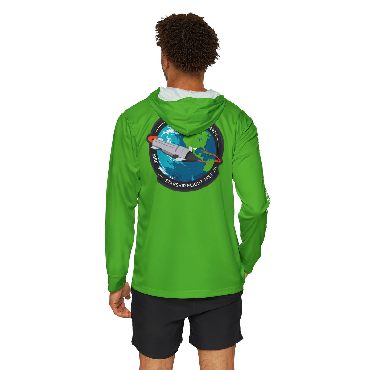 SpaceX Starship Flight 14 Hooded Long Sleeve - Green