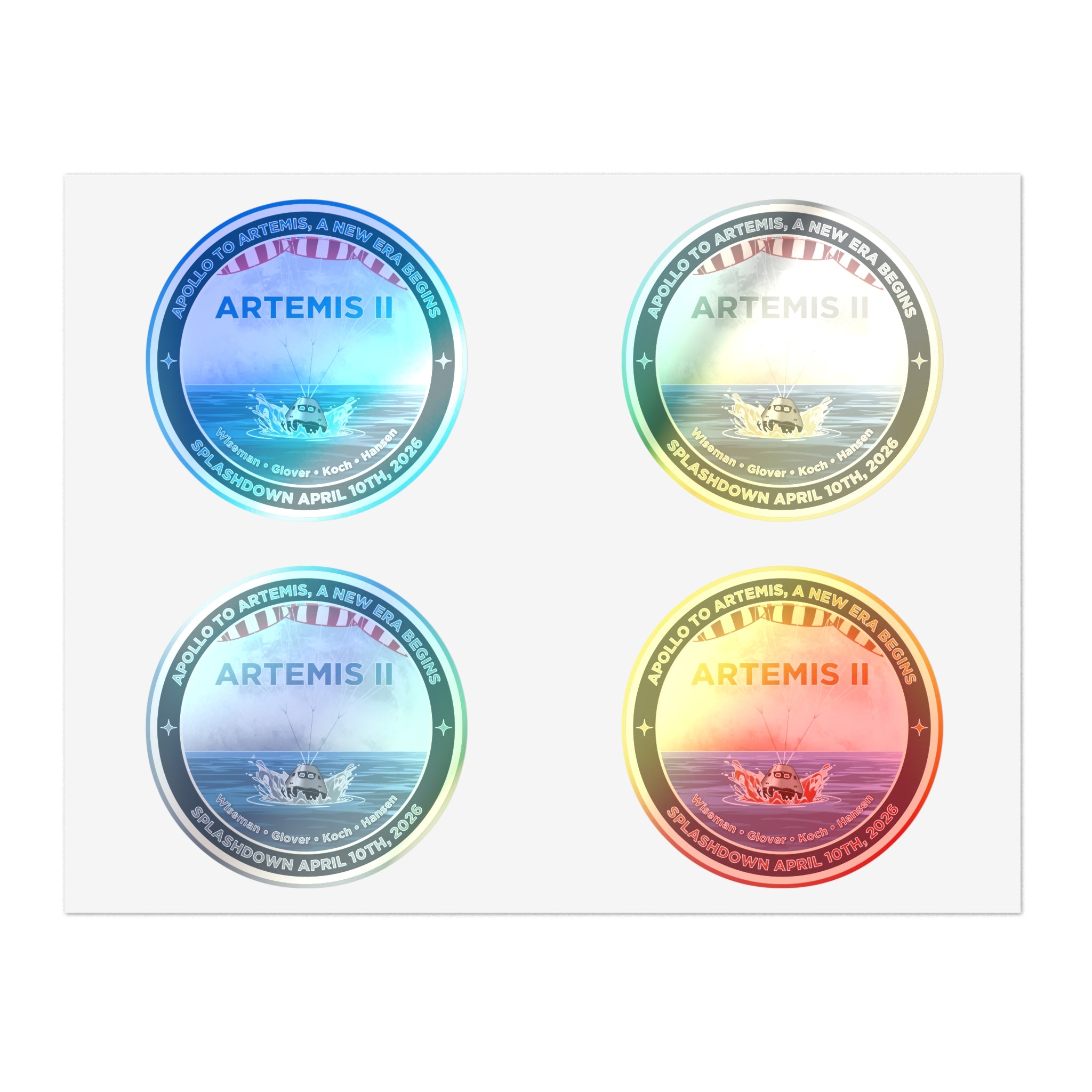 Apollo To Artemis - Sticker Sheet