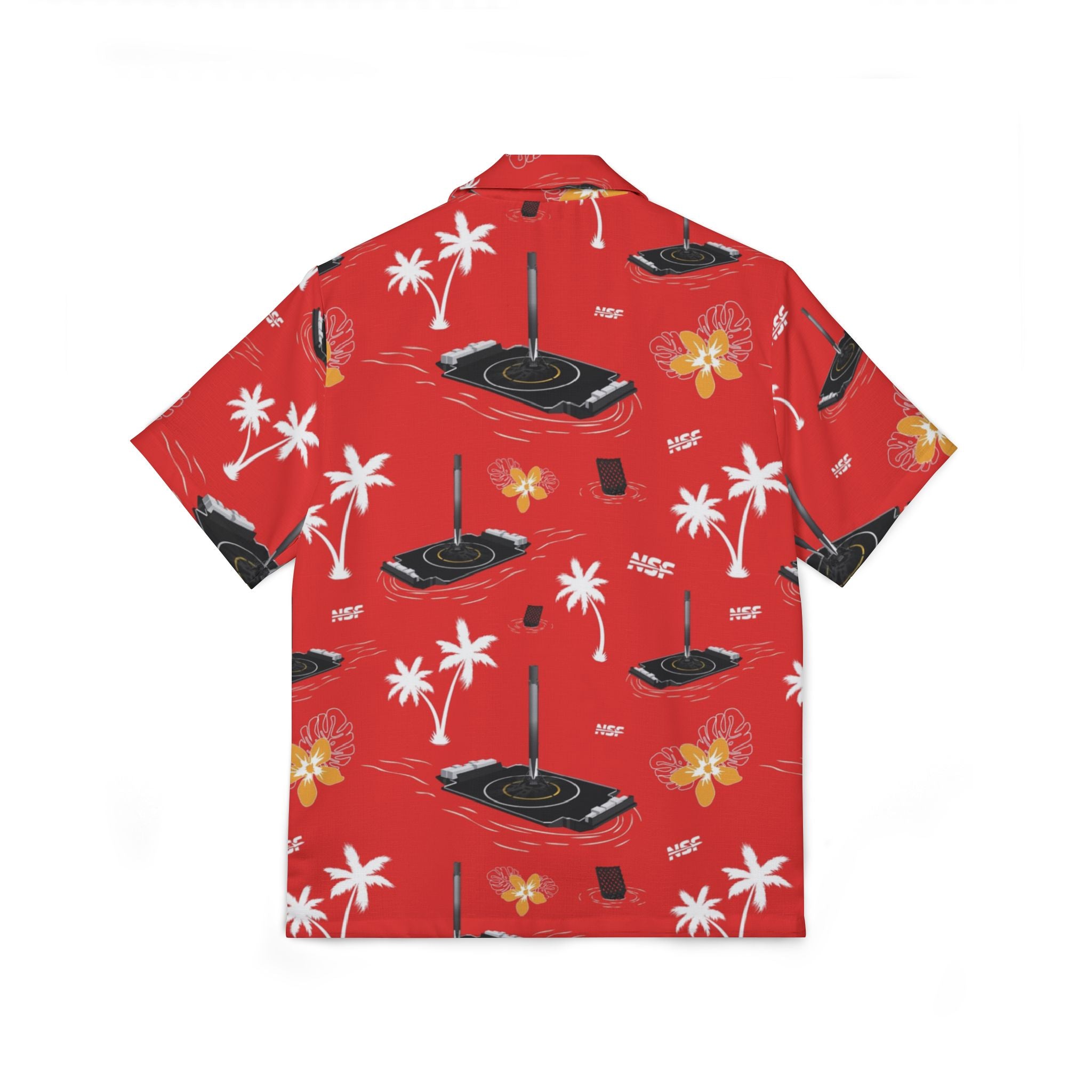 Red Droneship Hawaiian Shirt