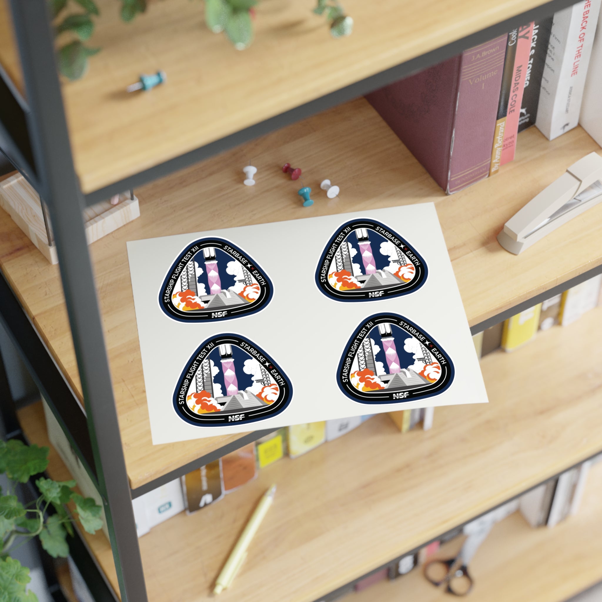 Starship Flight 12 - Sticker Sheet