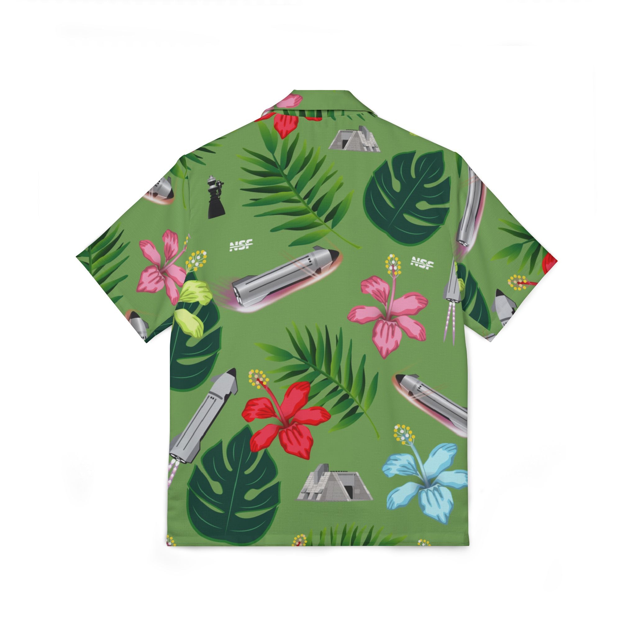 Green Starship - Hawaiian Shirt