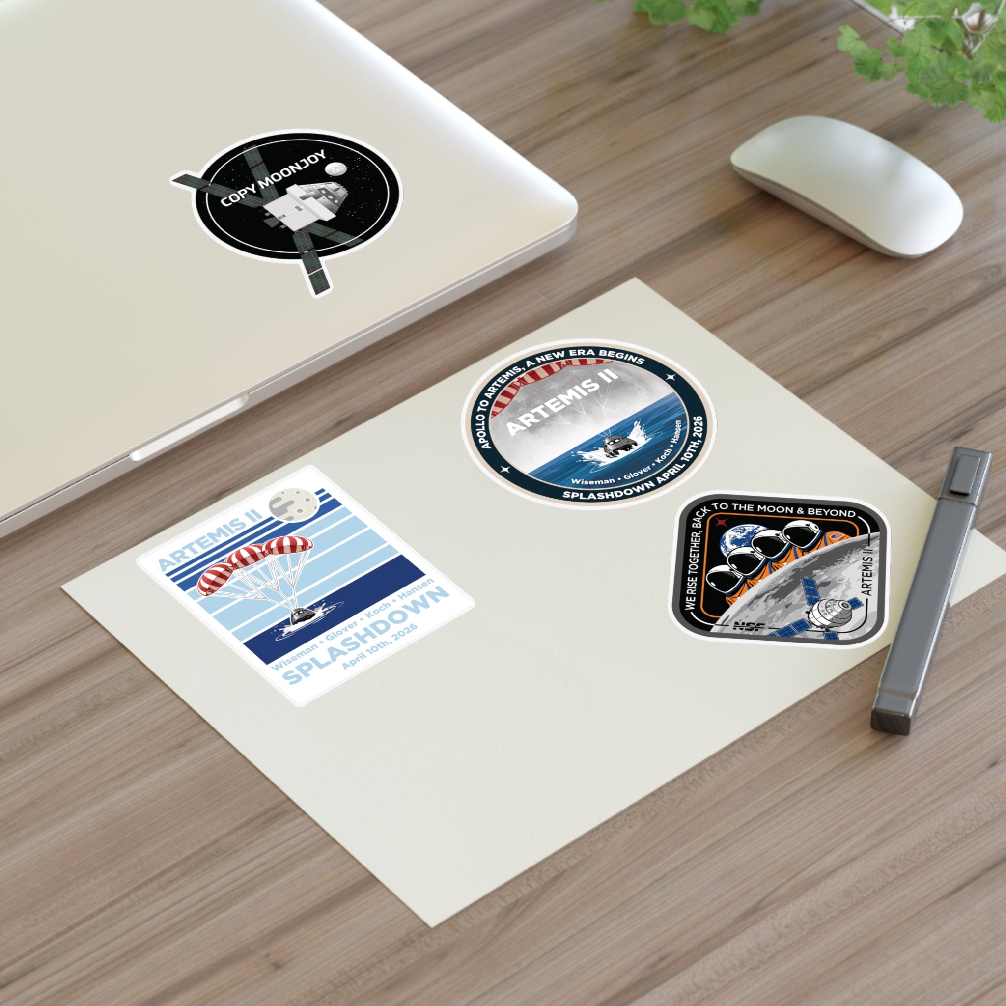 Artemis II ( 4 Designs ) - Sticker Sheet