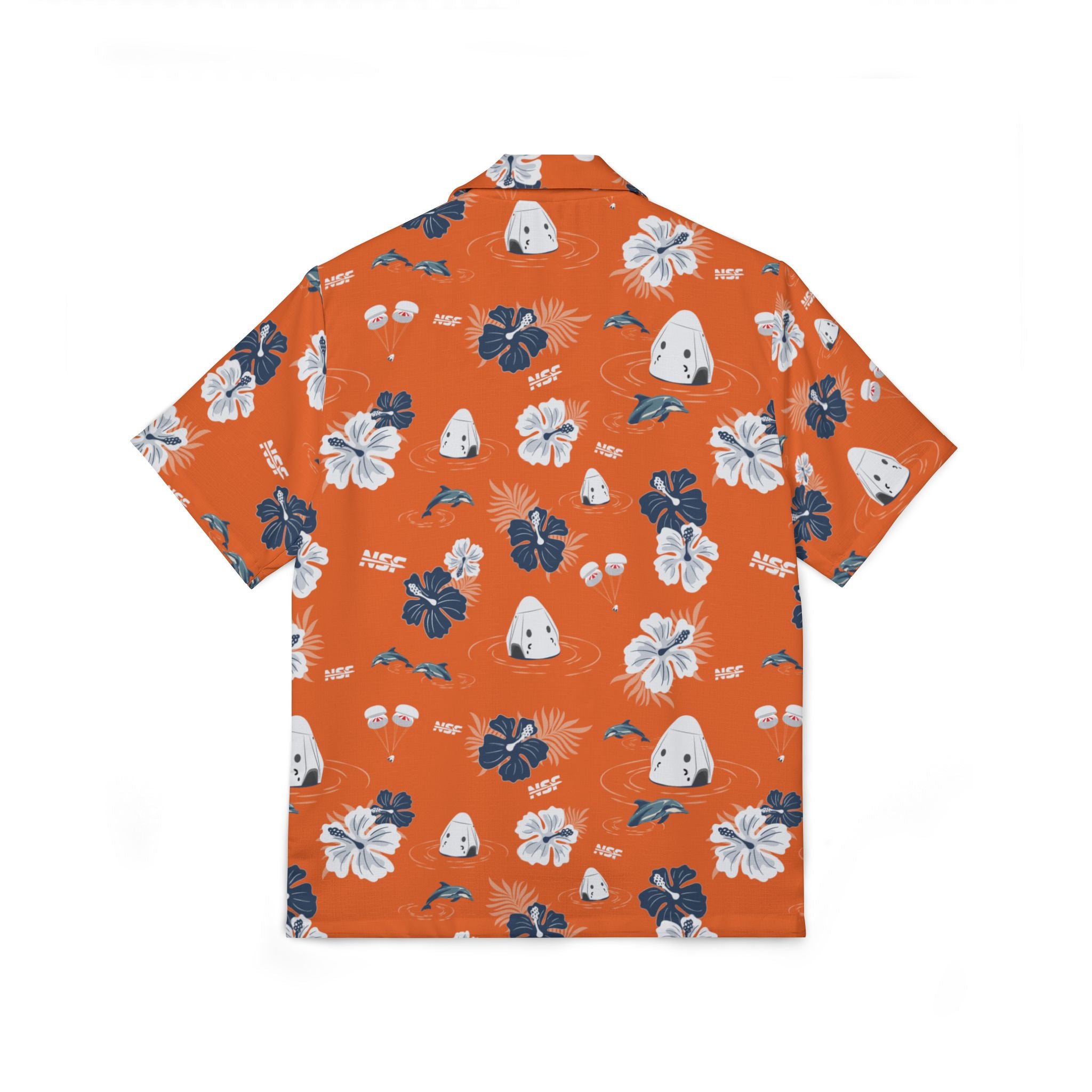Orange Dragon Hawaiian Shirt