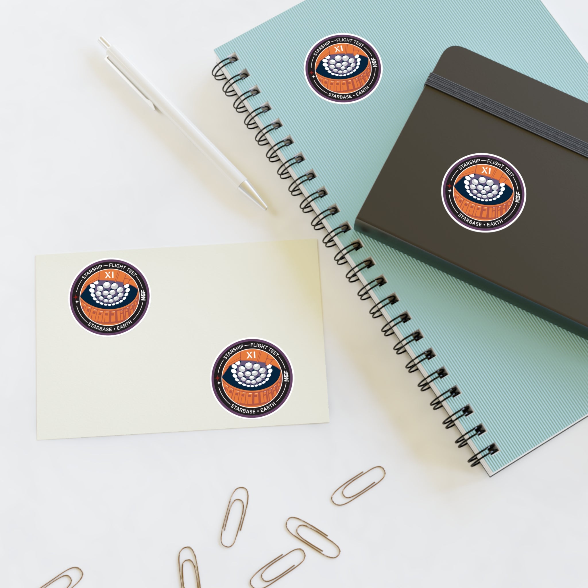 Starship Flight 11 - Sticker Sheet