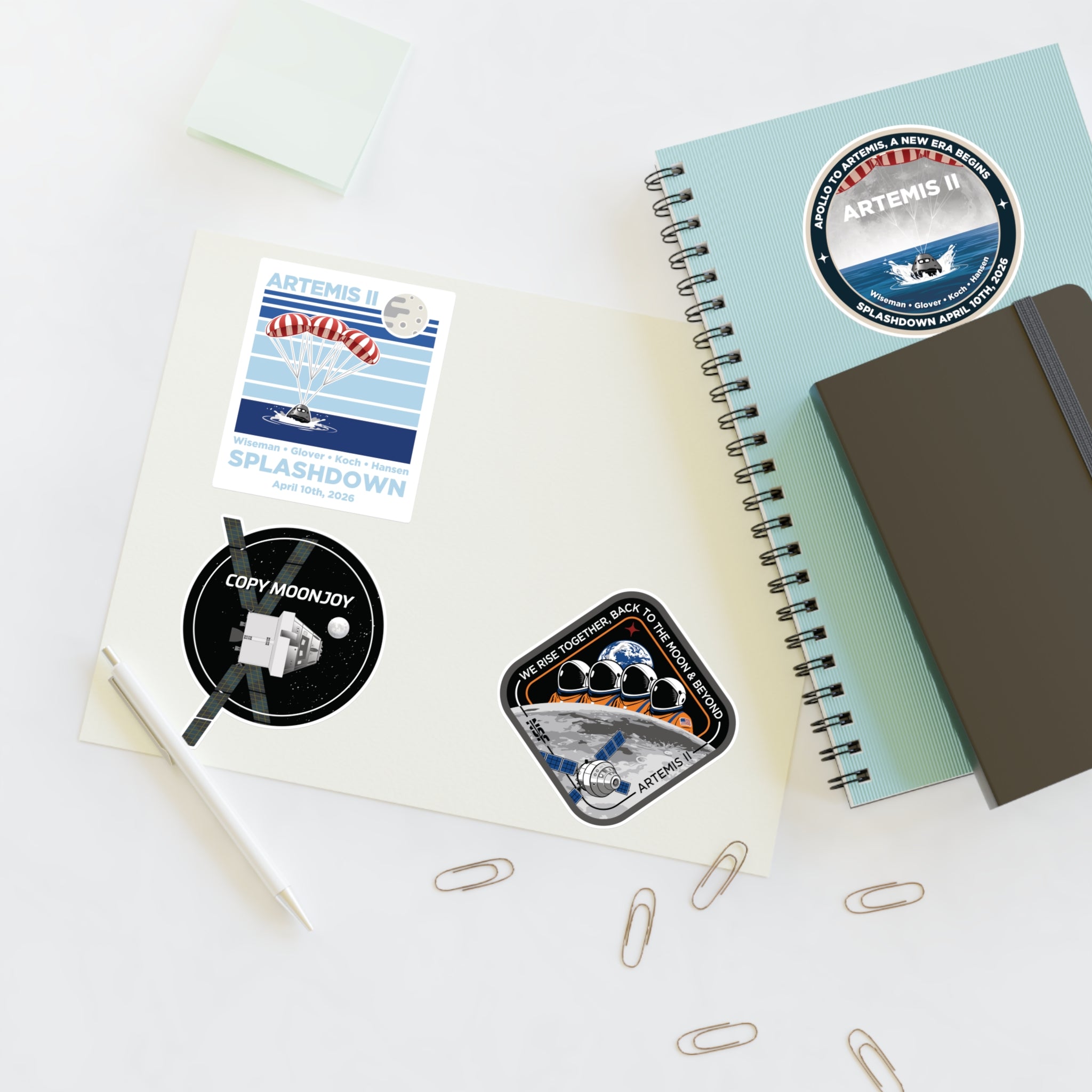 Artemis II ( 4 Designs ) - Sticker Sheet