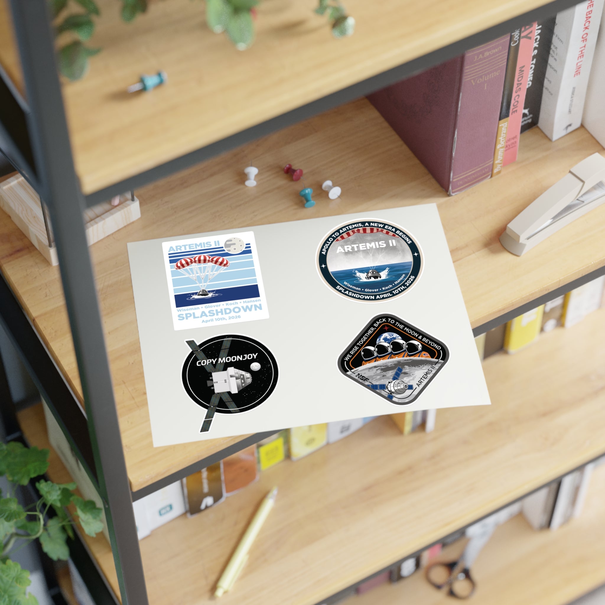 Artemis II ( 4 Designs ) - Sticker Sheet