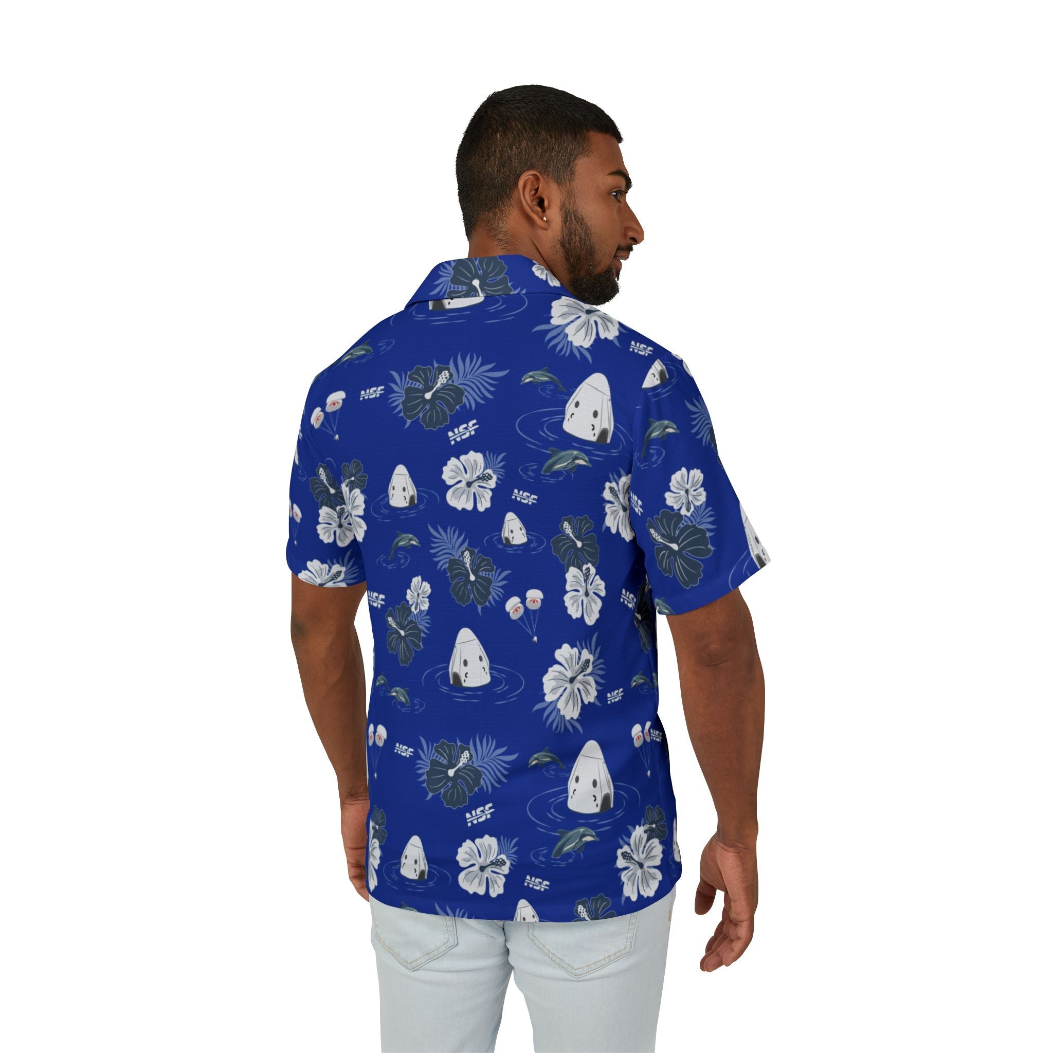 Dark Blue Dragon Hawaiian Shirt