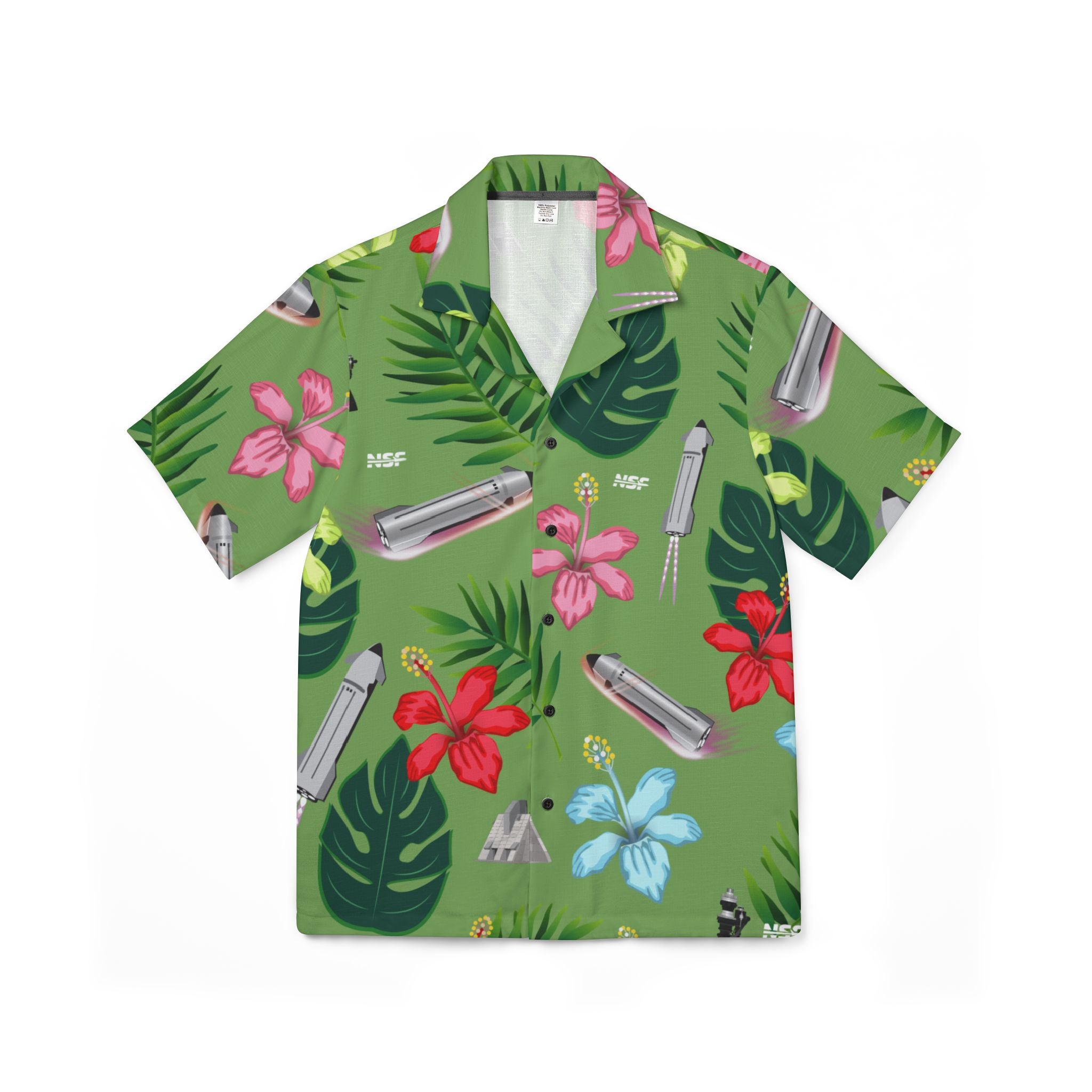 Green Starship - Hawaiian Shirt