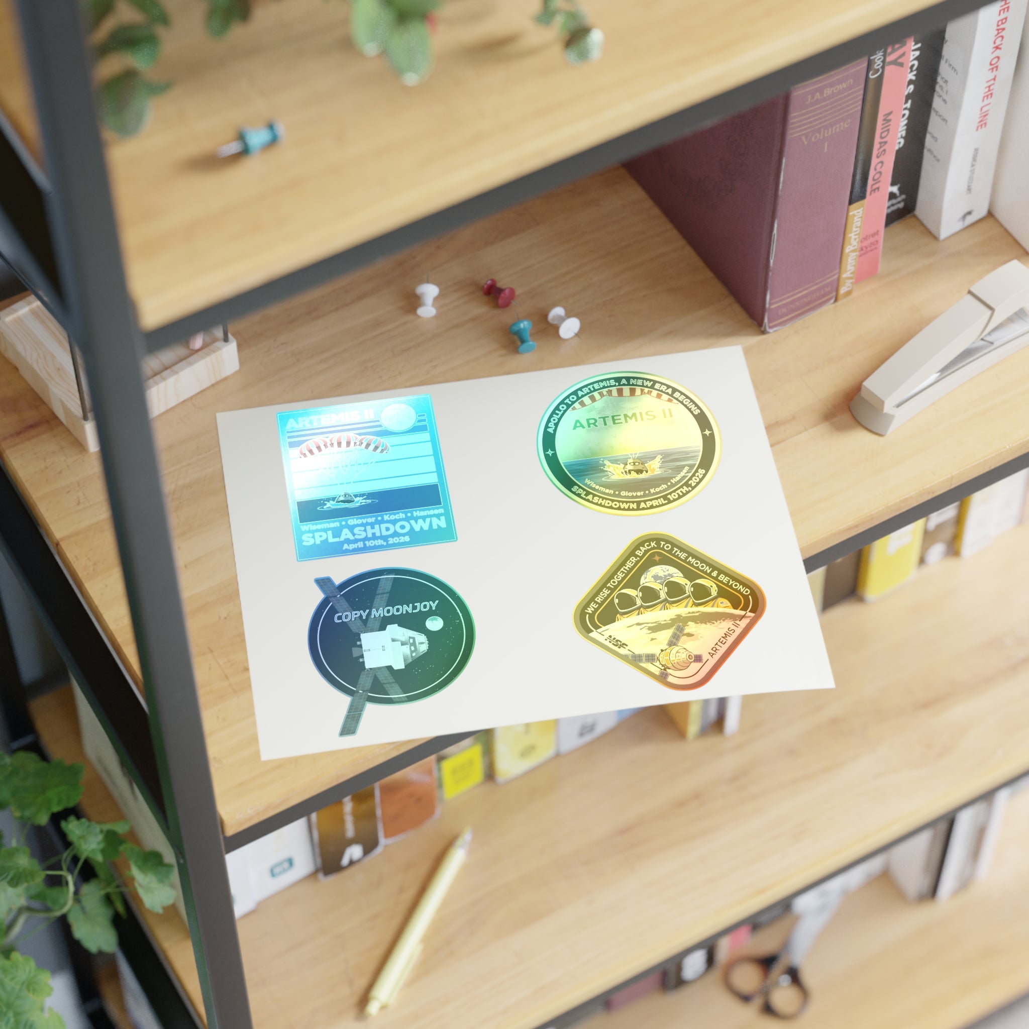 Artemis II ( 4 Designs ) - Sticker Sheet