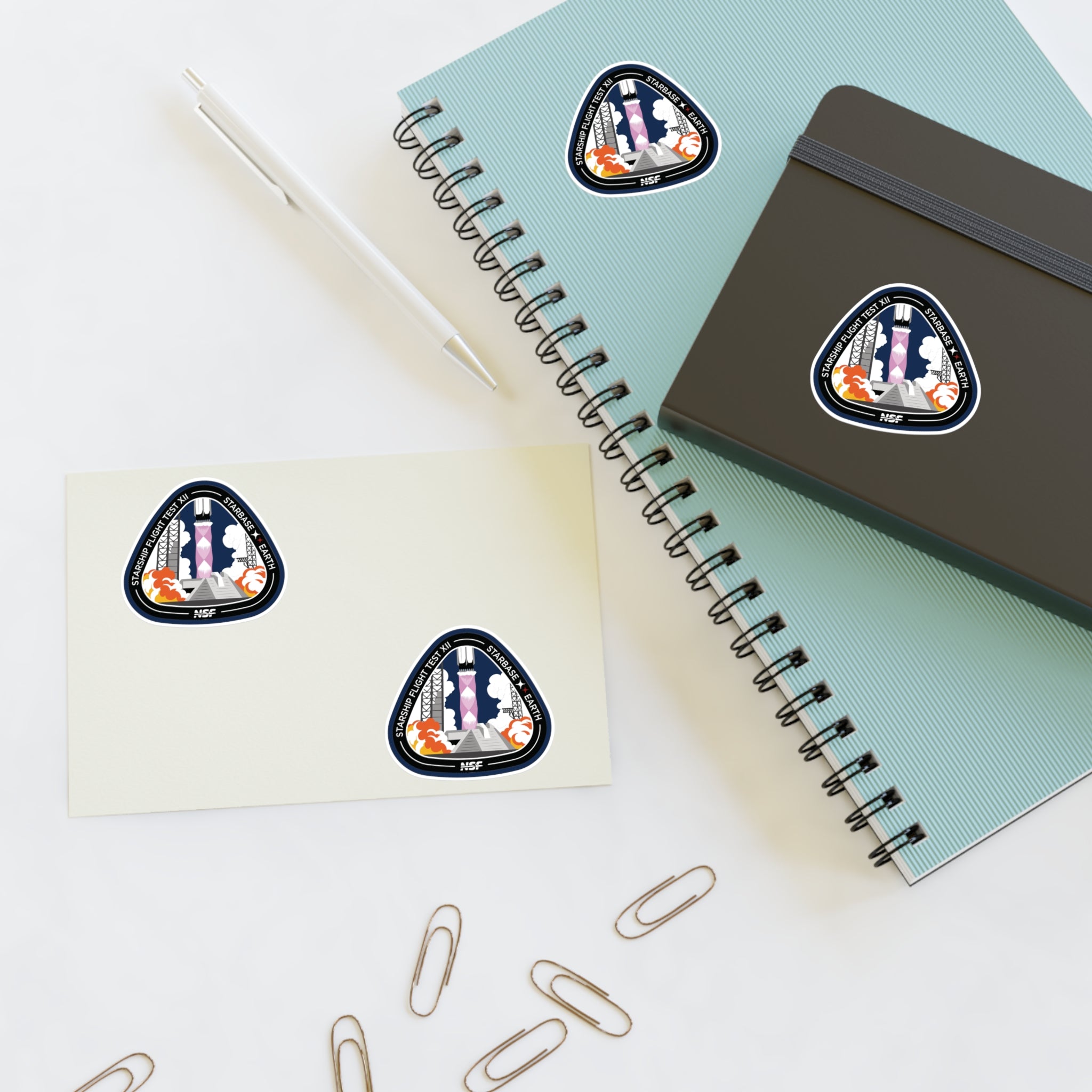 Starship Flight 12 - Sticker Sheet