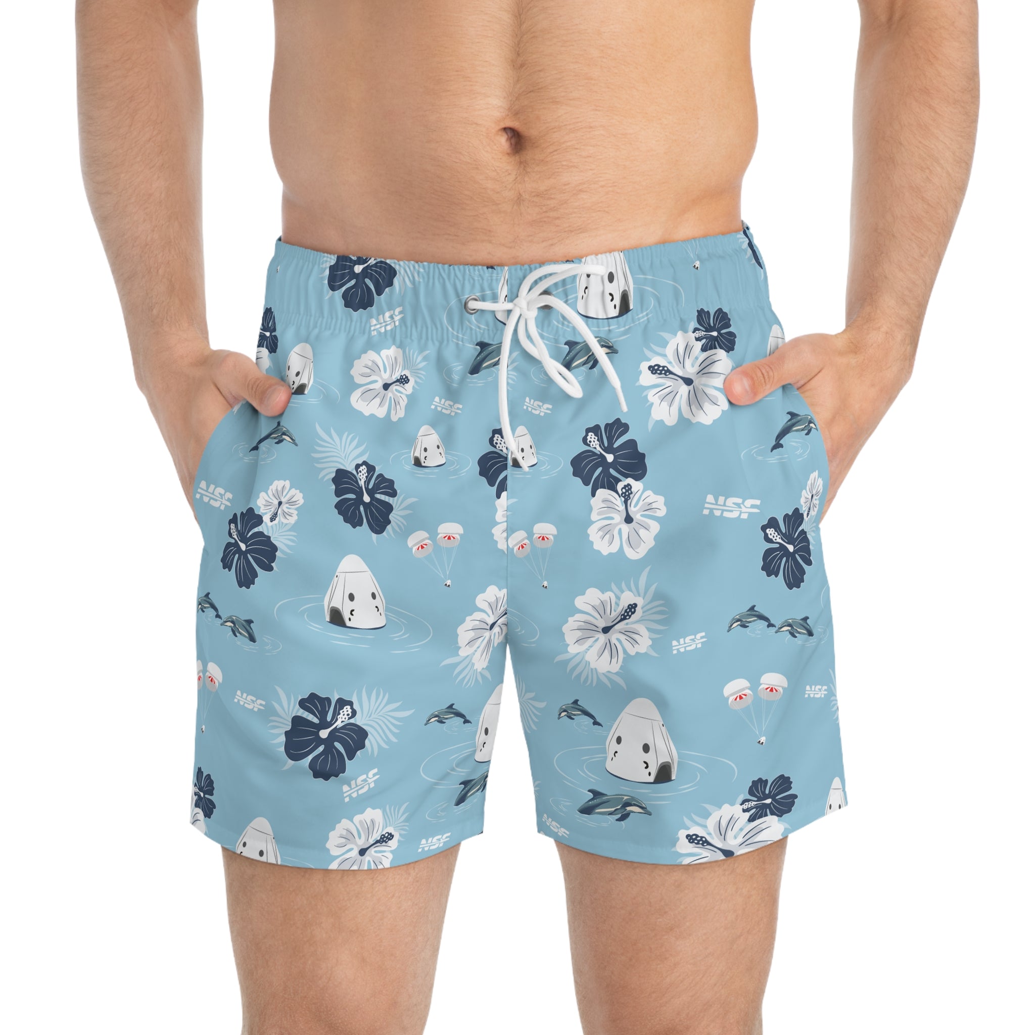 Blue Dragon Swim Trunks