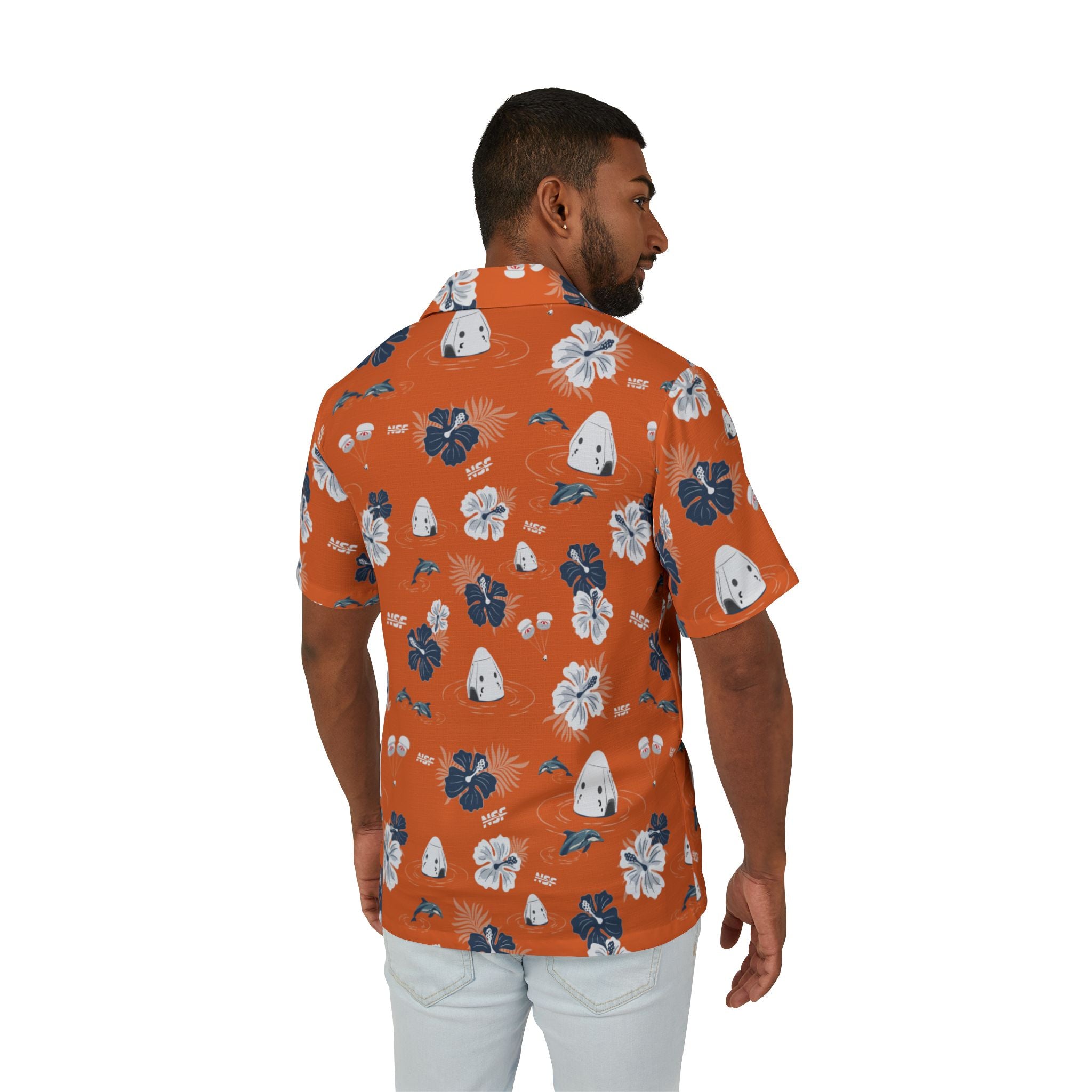 Orange Dragon Hawaiian Shirt