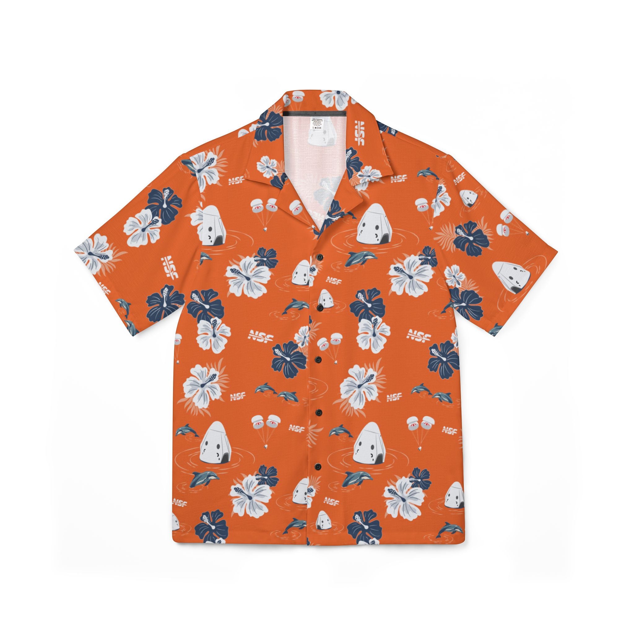 Orange Dragon Hawaiian Shirt