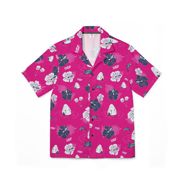 Bright Pink Dragon Hawaiian Shirt