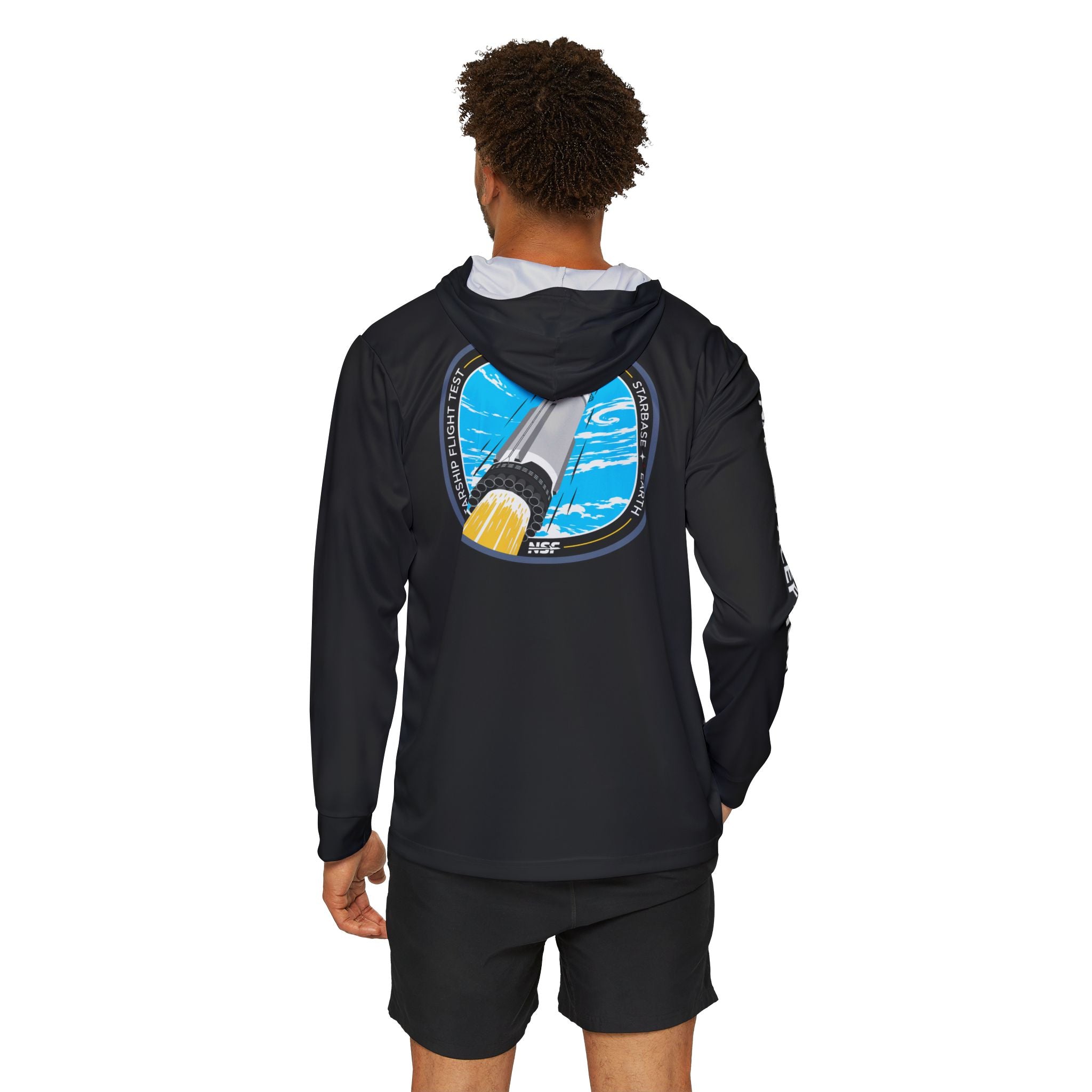 SpaceX Starship Flight 13 Sun Shirt - Black | UPF 50