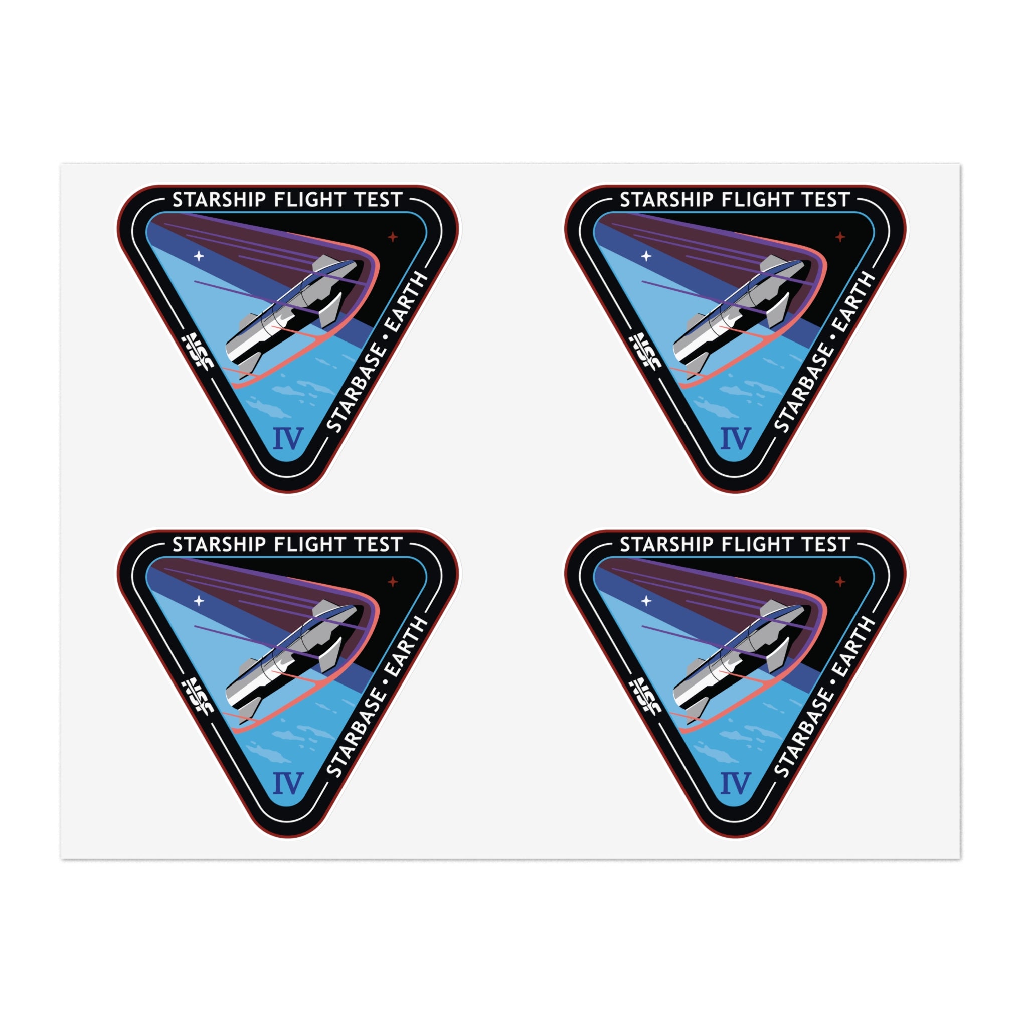 Starship Patch 4 Sticker Sheet