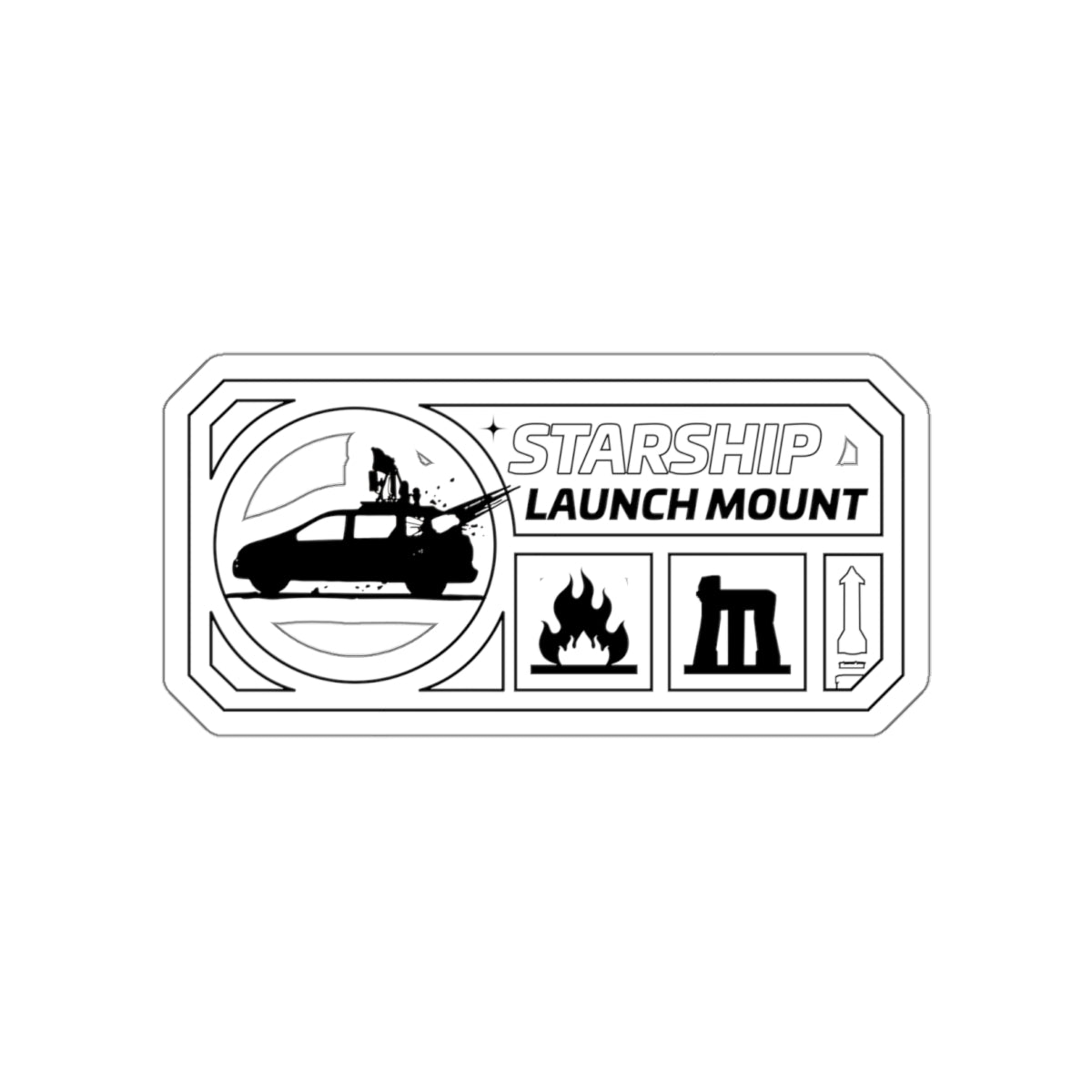Original Launch Mount - Danger Van Sticker