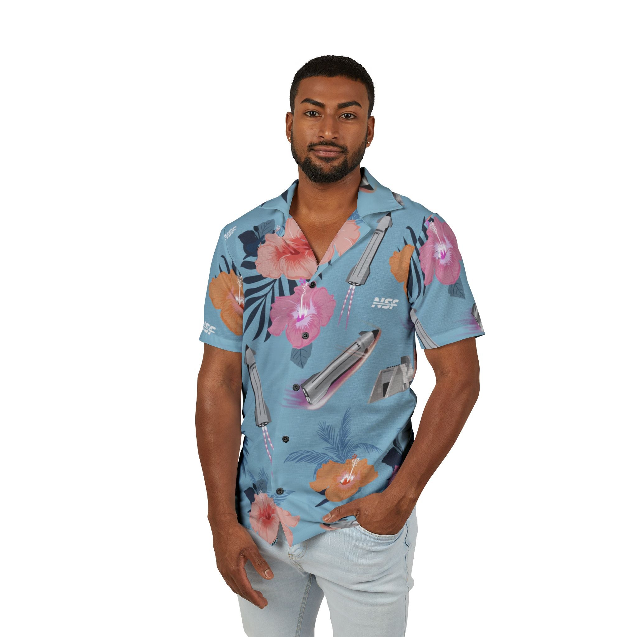 Blue Starship - Hawaiian Shirt